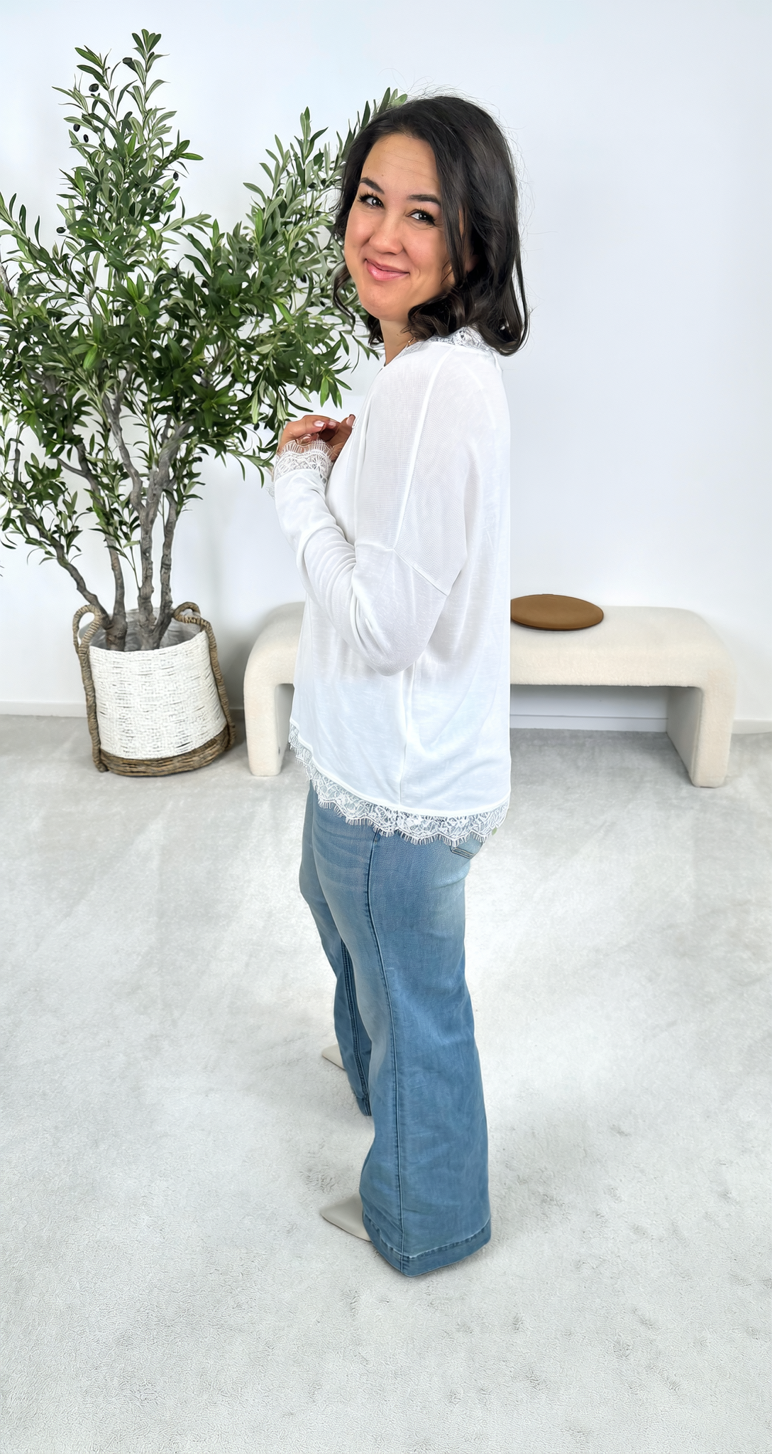 Langarmshirt Pure Poetry *Weiß*