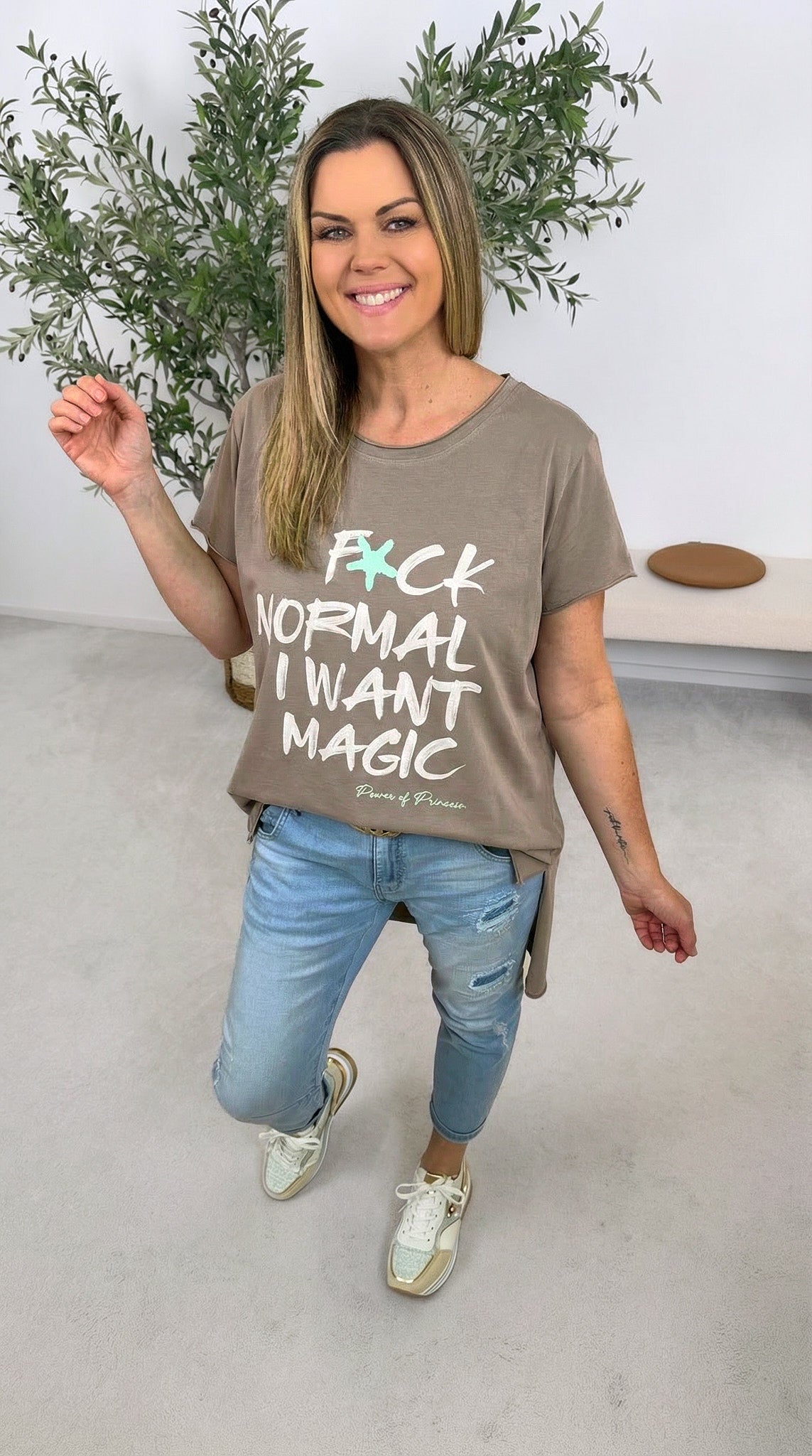 T-Shirt I Want Magic *Taupe*