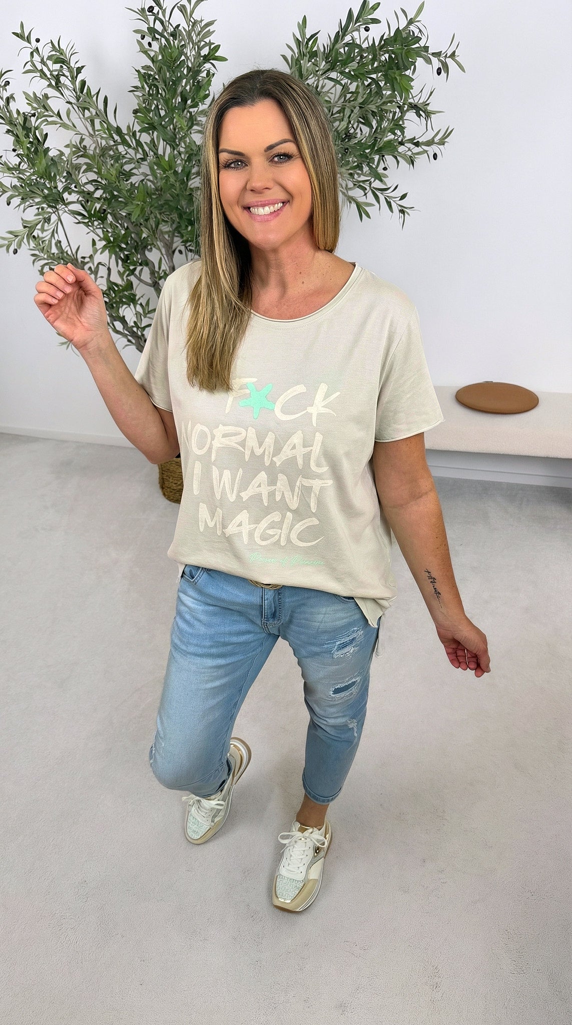 T-Shirt I Want Magic *Beige*