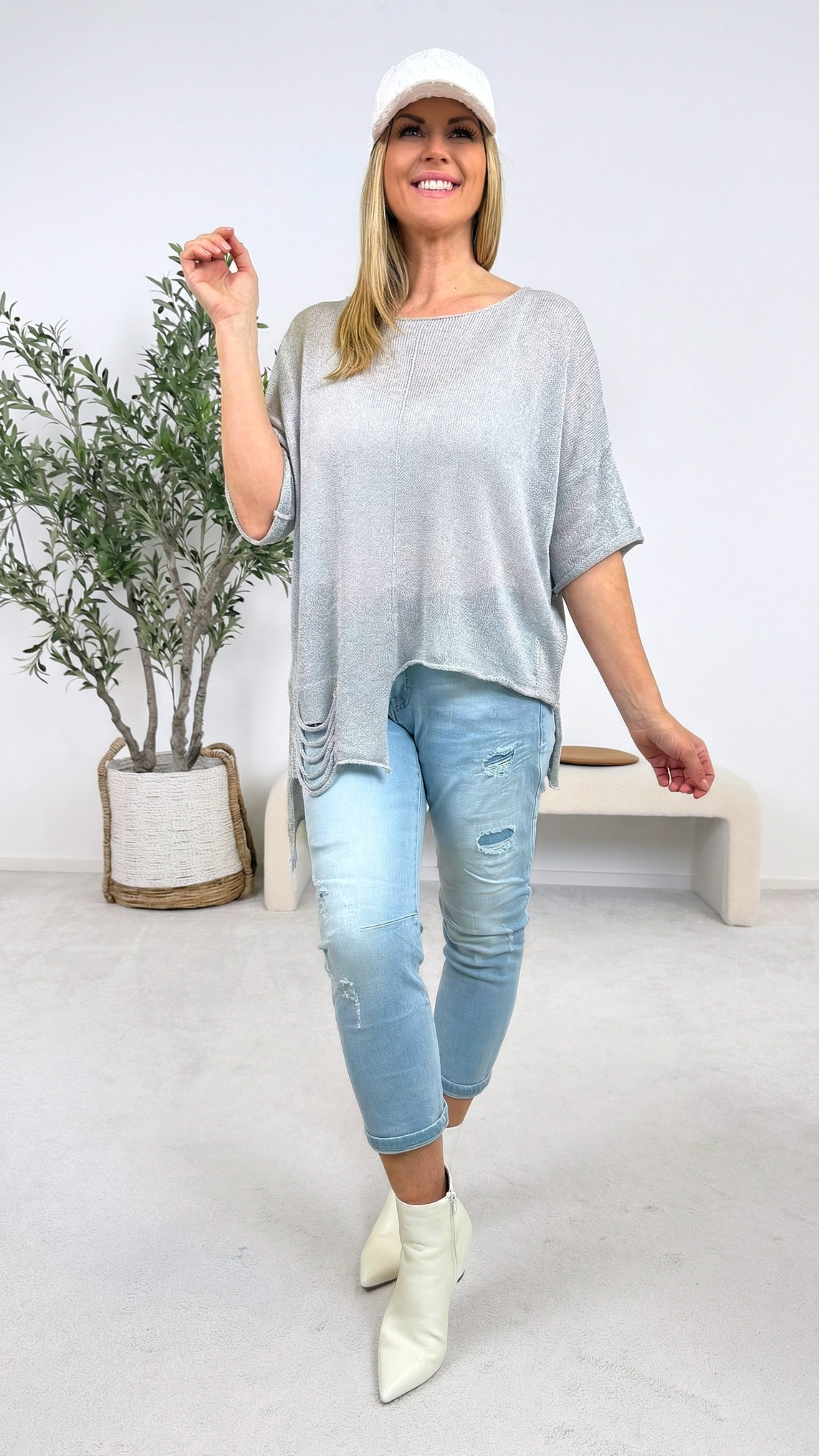 Pullover Daily Rebel *Grau*