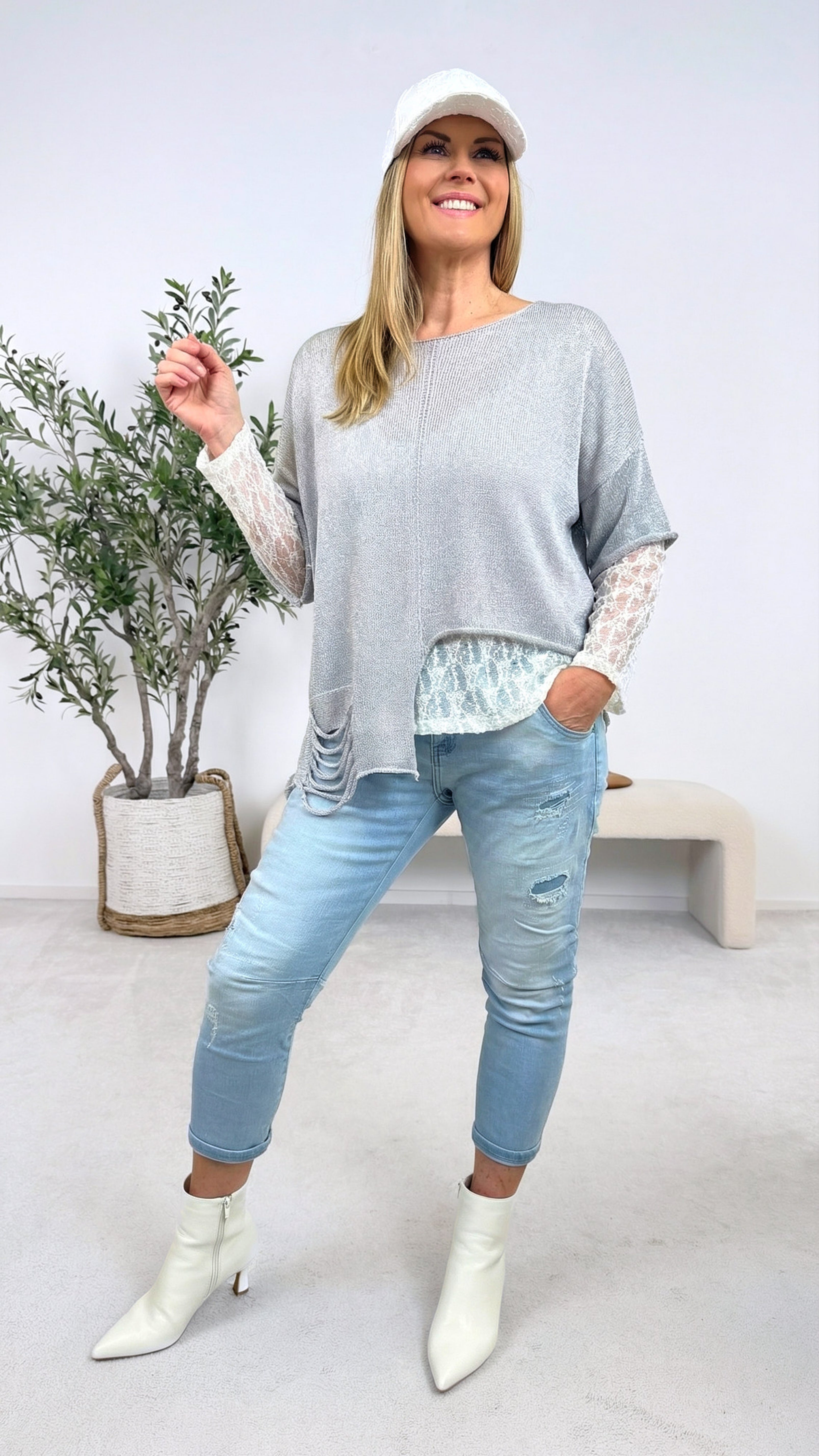 Pullover Daily Rebel *Grau*