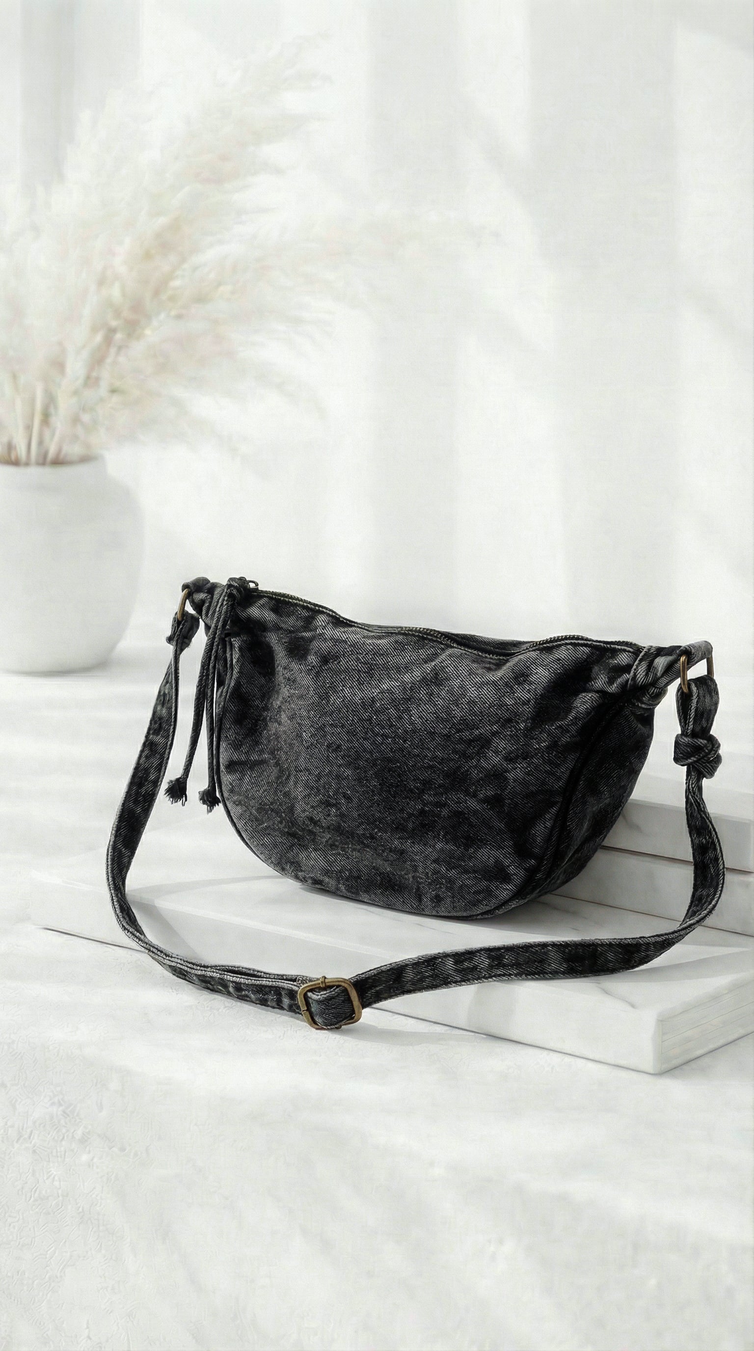 Bauchtasche Look Like Denim *Grau*