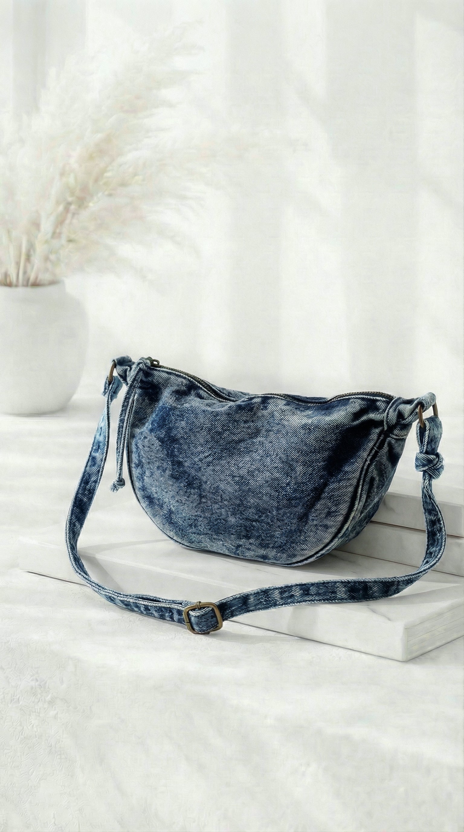 Bauchtasche Look Like Denim *Blau*