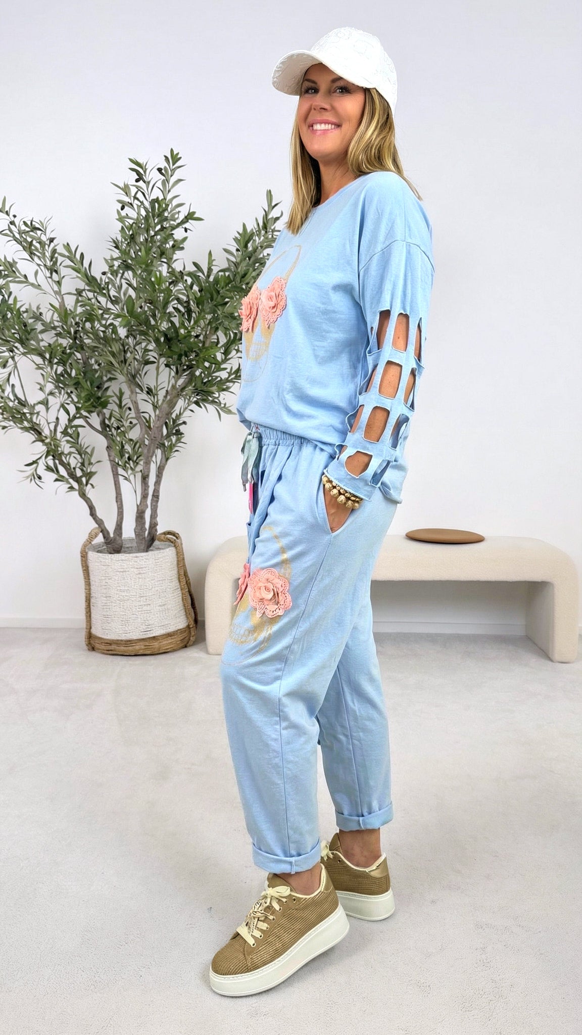 Sweatshirt Sunshine Rebel *Blau*