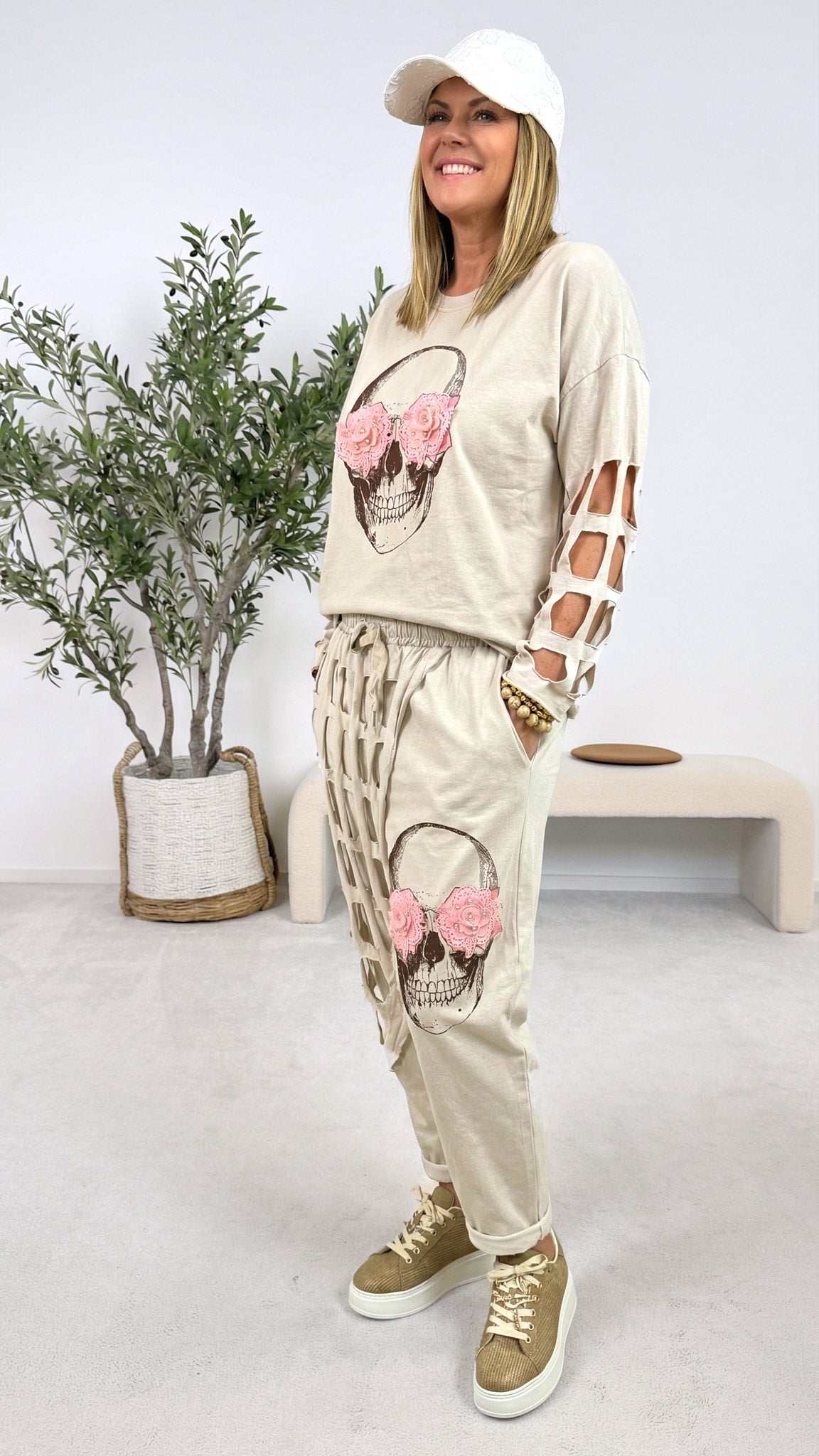 Baggy Hose Sunshine Rebel *Beige*