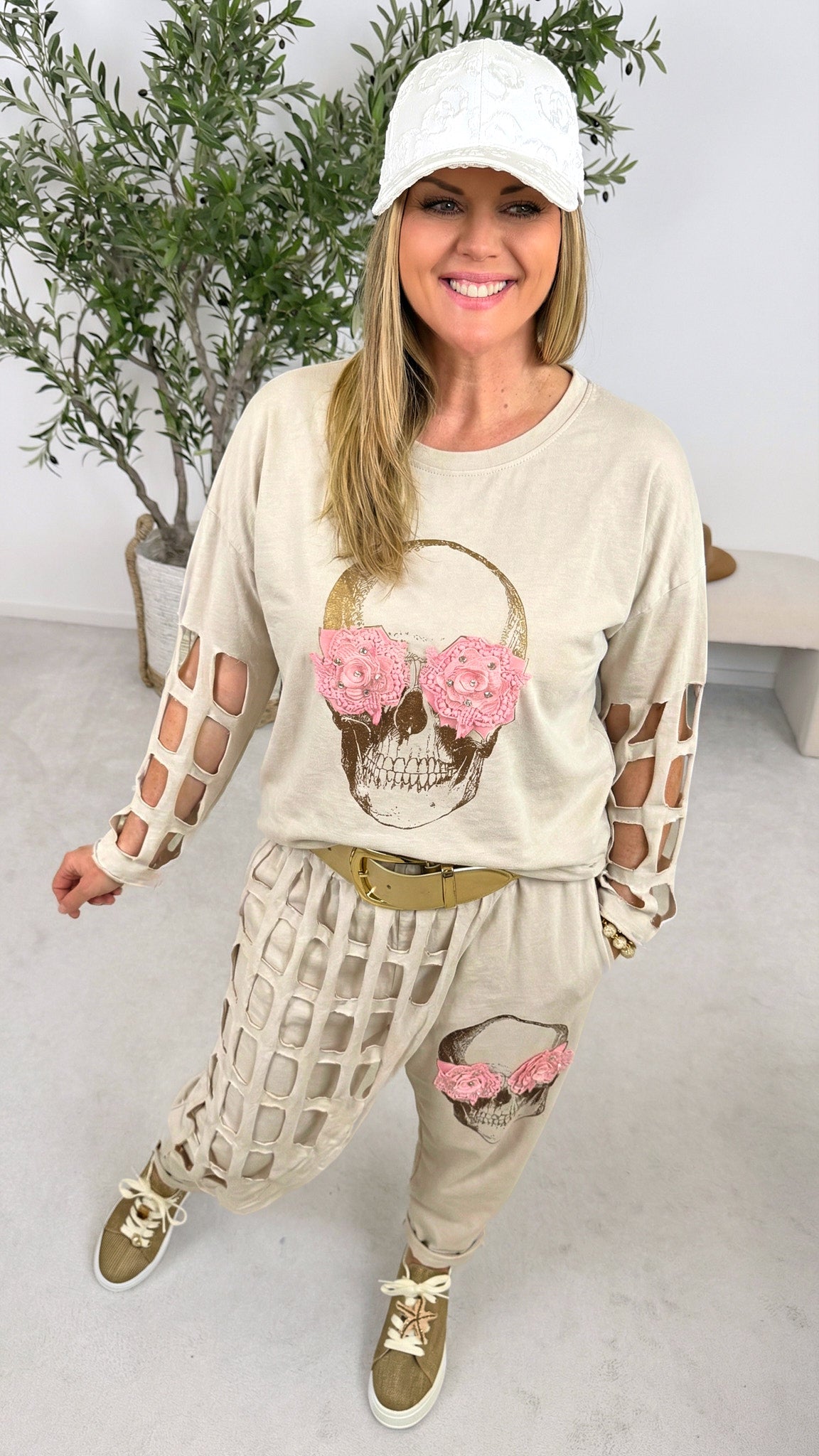 Sweatshirt Sunshine Rebel *Beige*