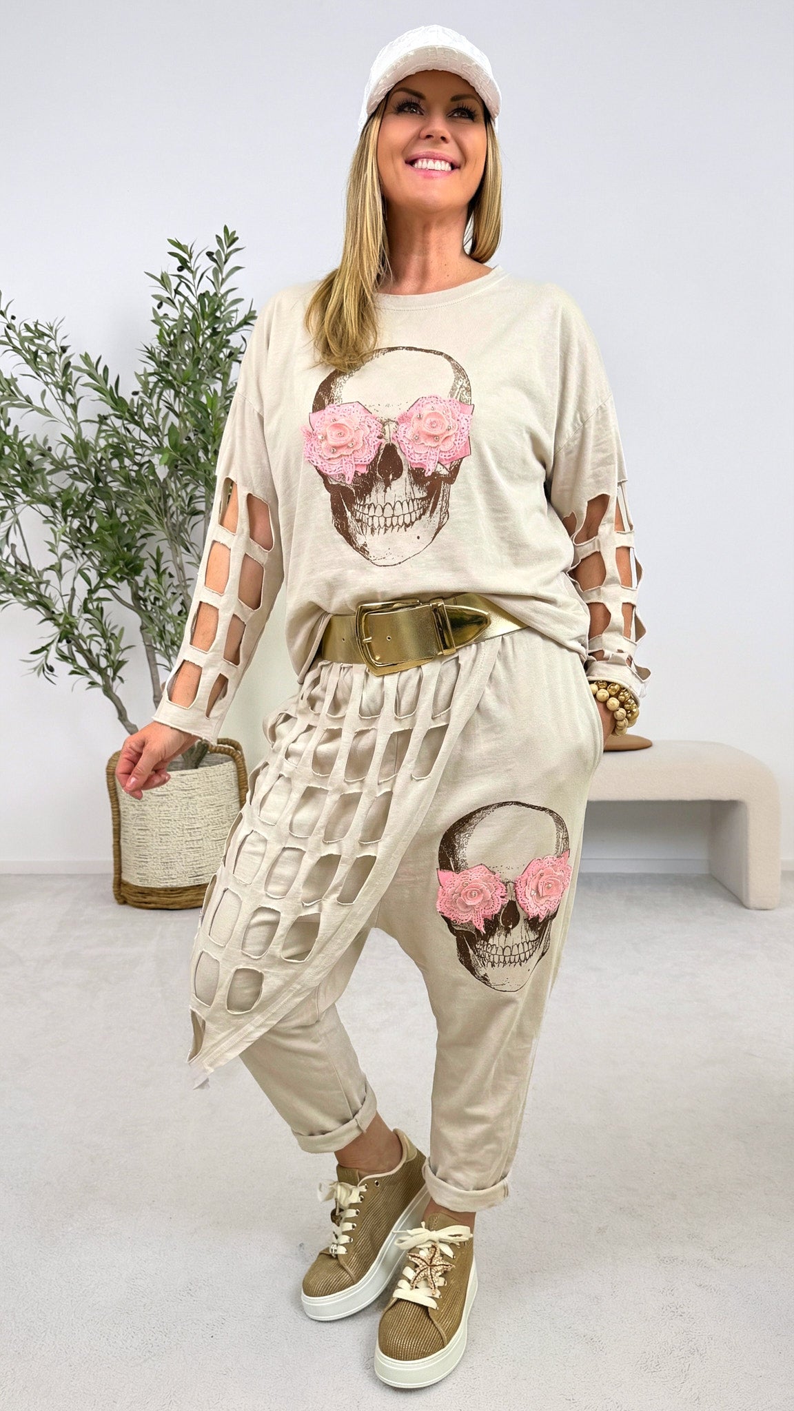 Baggy Hose Sunshine Rebel *Beige*