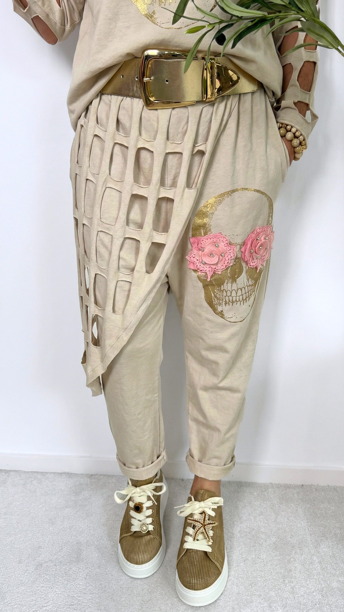 Baggy Hose Sunshine Rebel *Beige*