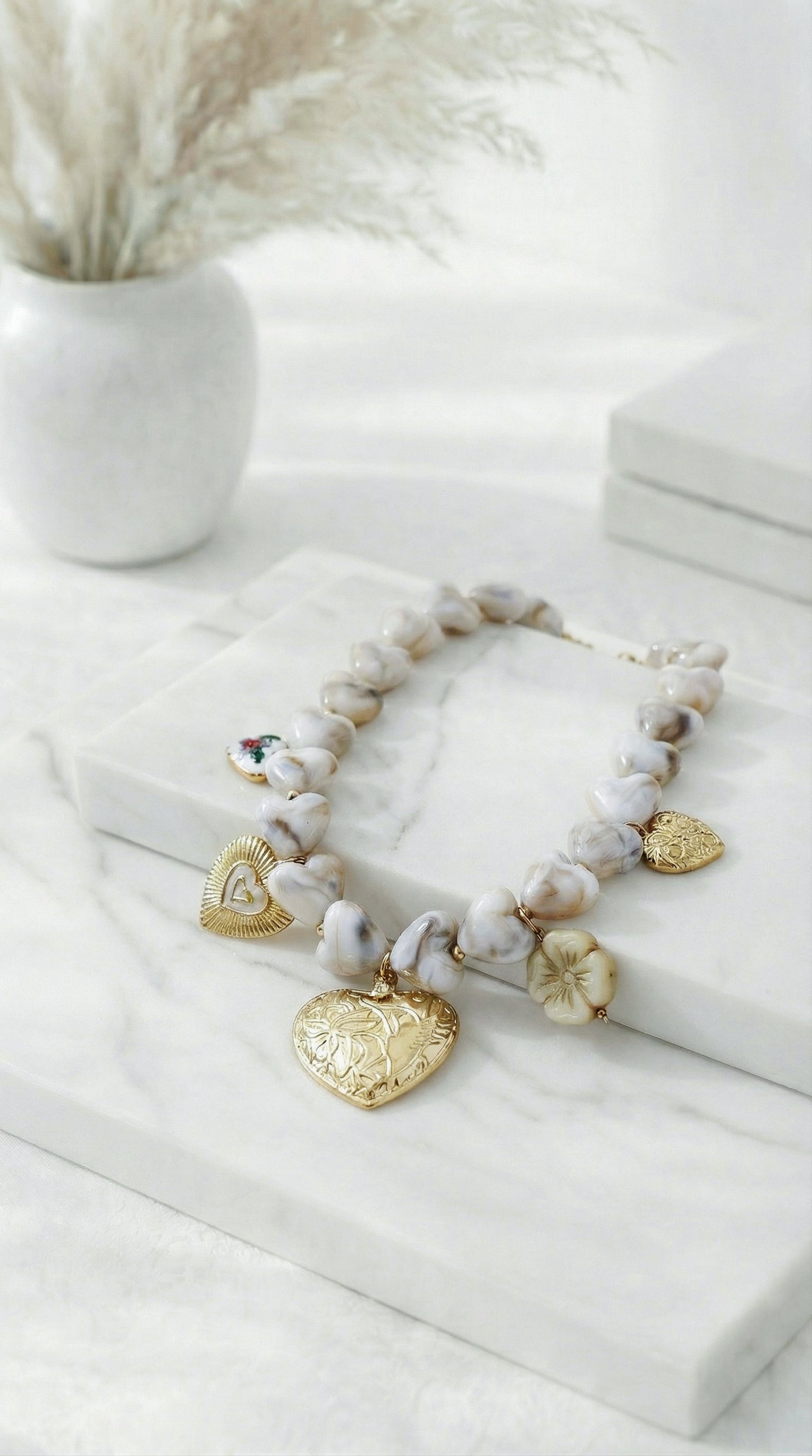 Halskette Dolce Cuore *Beige*