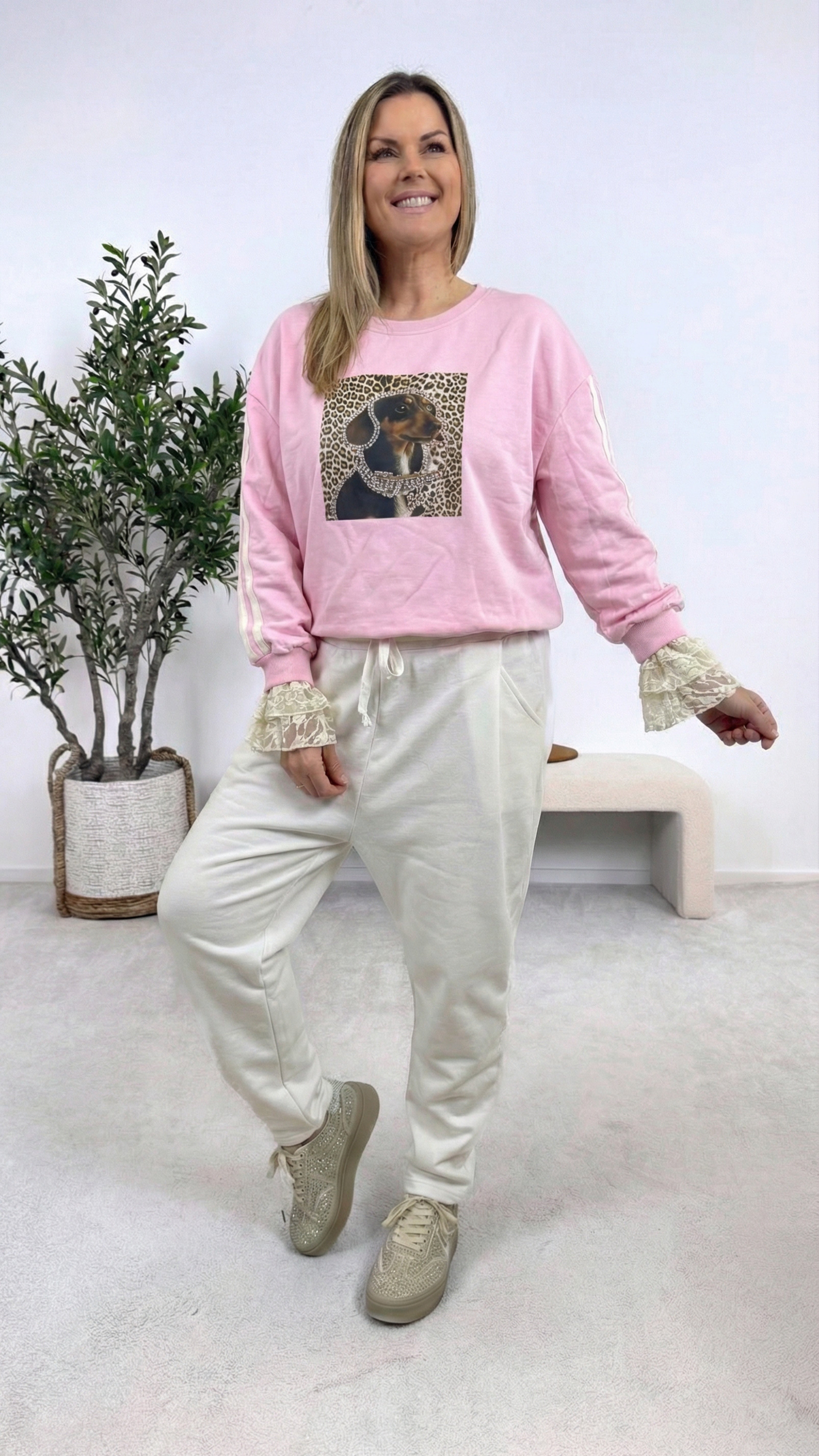 Sweatshirt Leo Dog *Rosa*