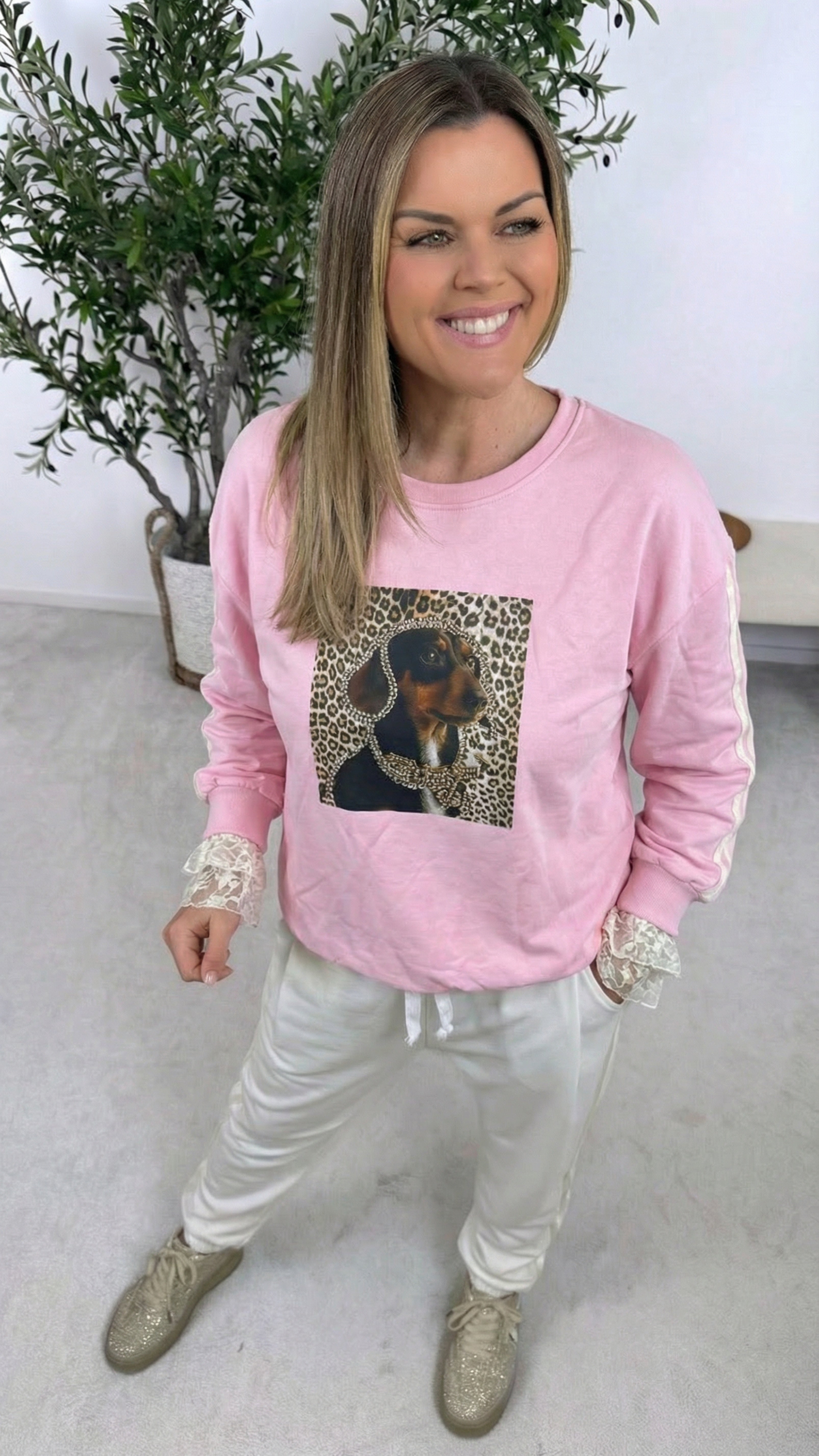 Sweatshirt Leo Dog *Rosa*