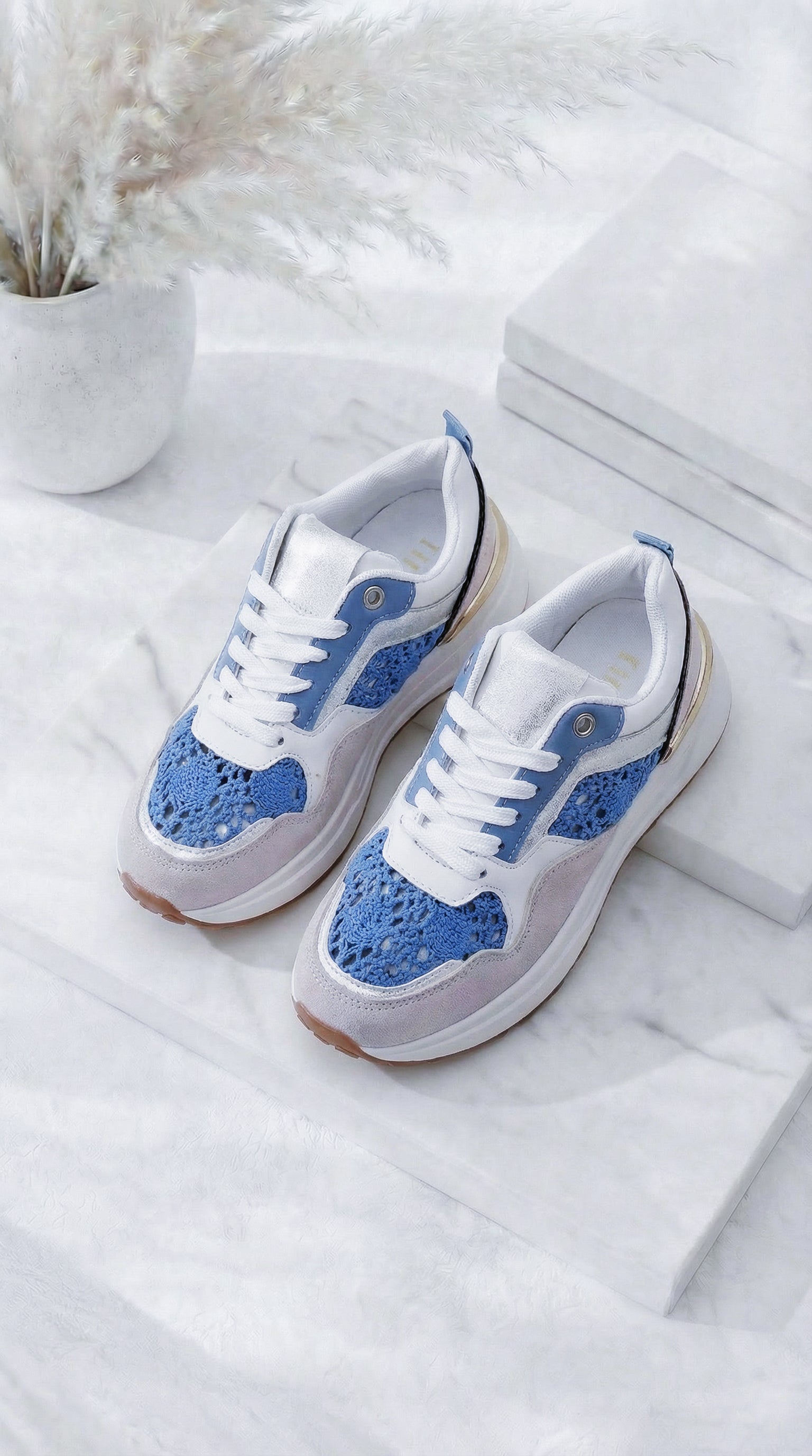 Sneaker Princess Stitch *Blau*