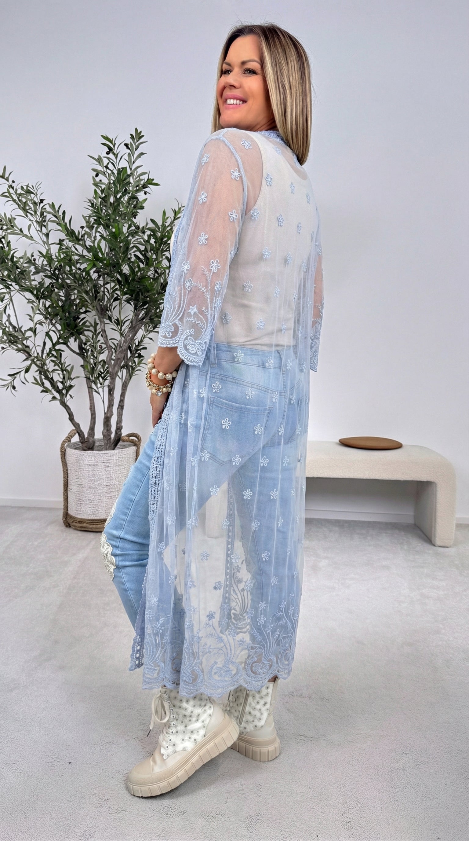 Kaftan Angel of Summer *Weiß/Blau*