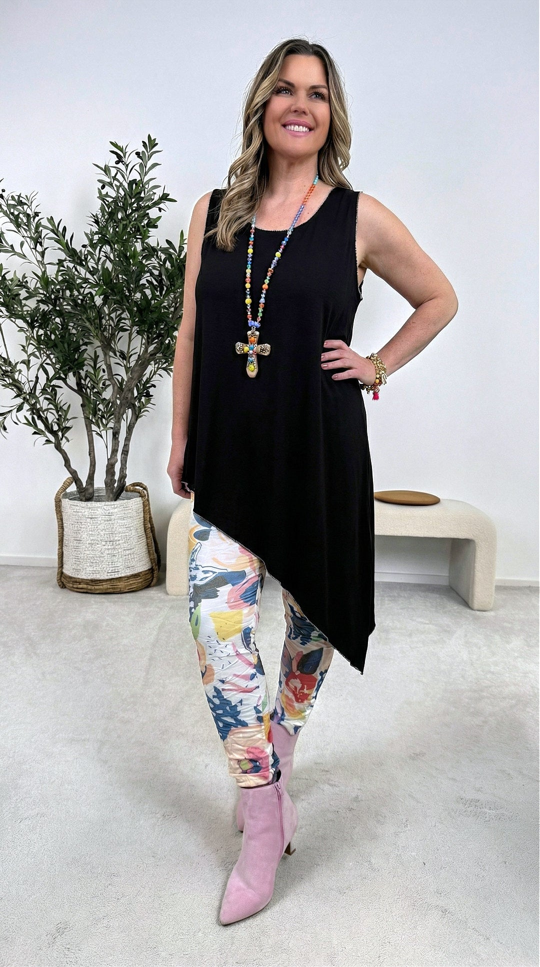 Long-Top Summer Whisper *Schwarz*