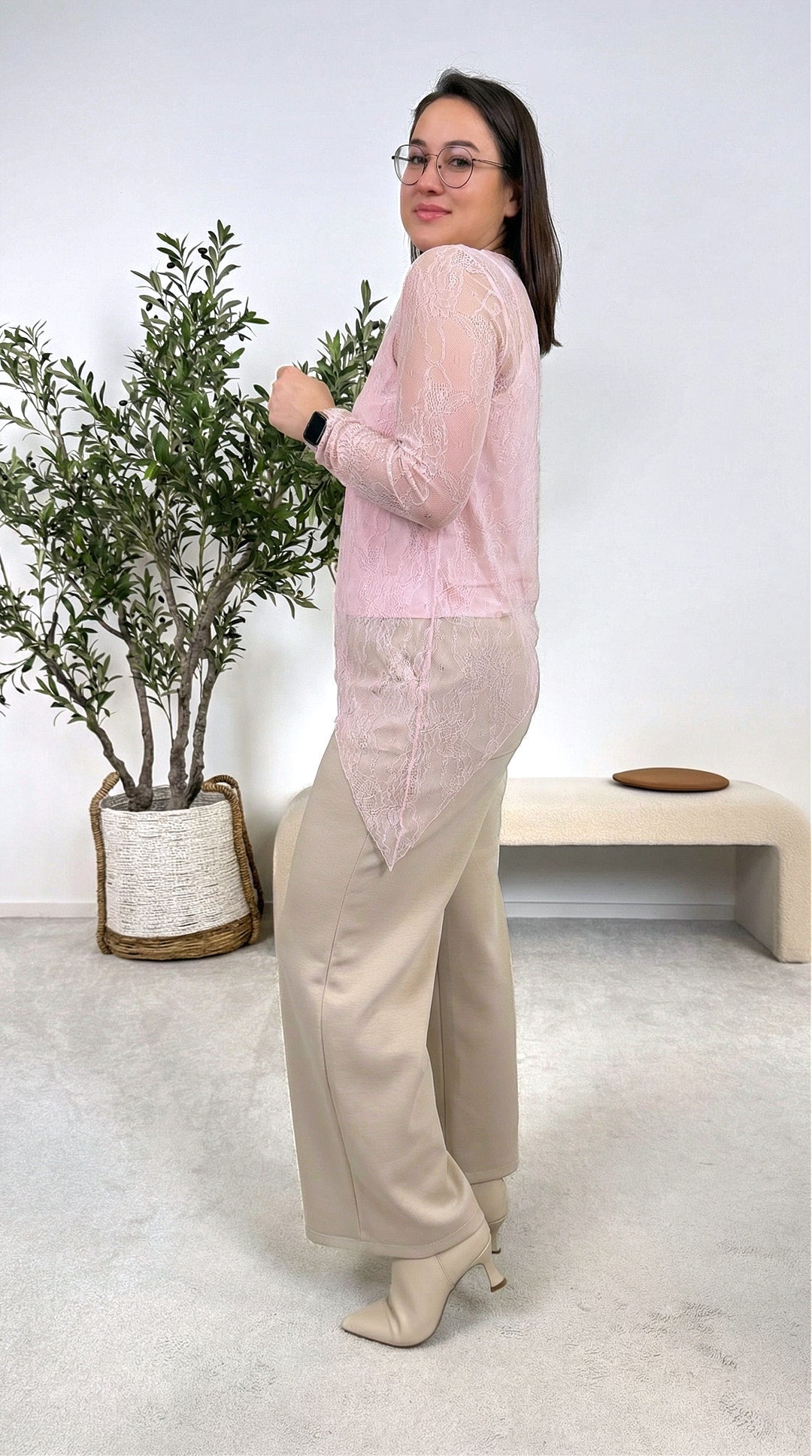 Spitzenshirt Lace Dream *Rosa*