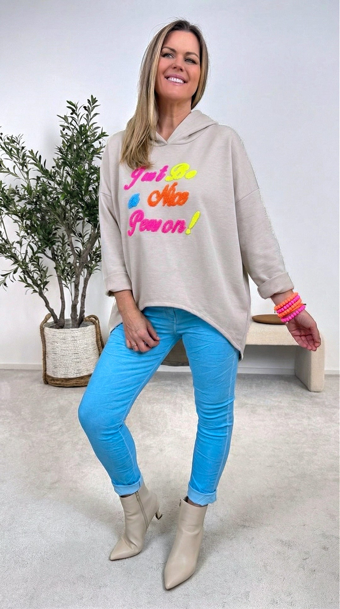 Hoodie Bold Soul *Beige*