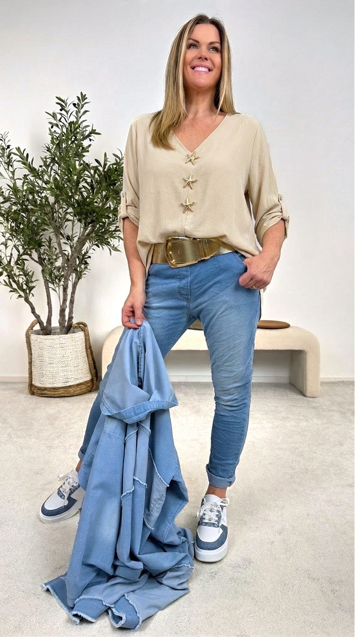 Blusenshirt Ocean Soul *Beige*