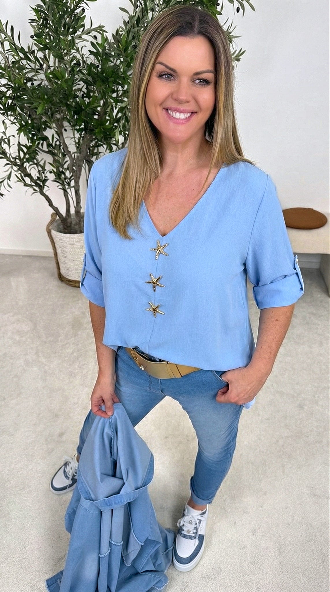 Blusenshirt Ocean Soul *Blau*