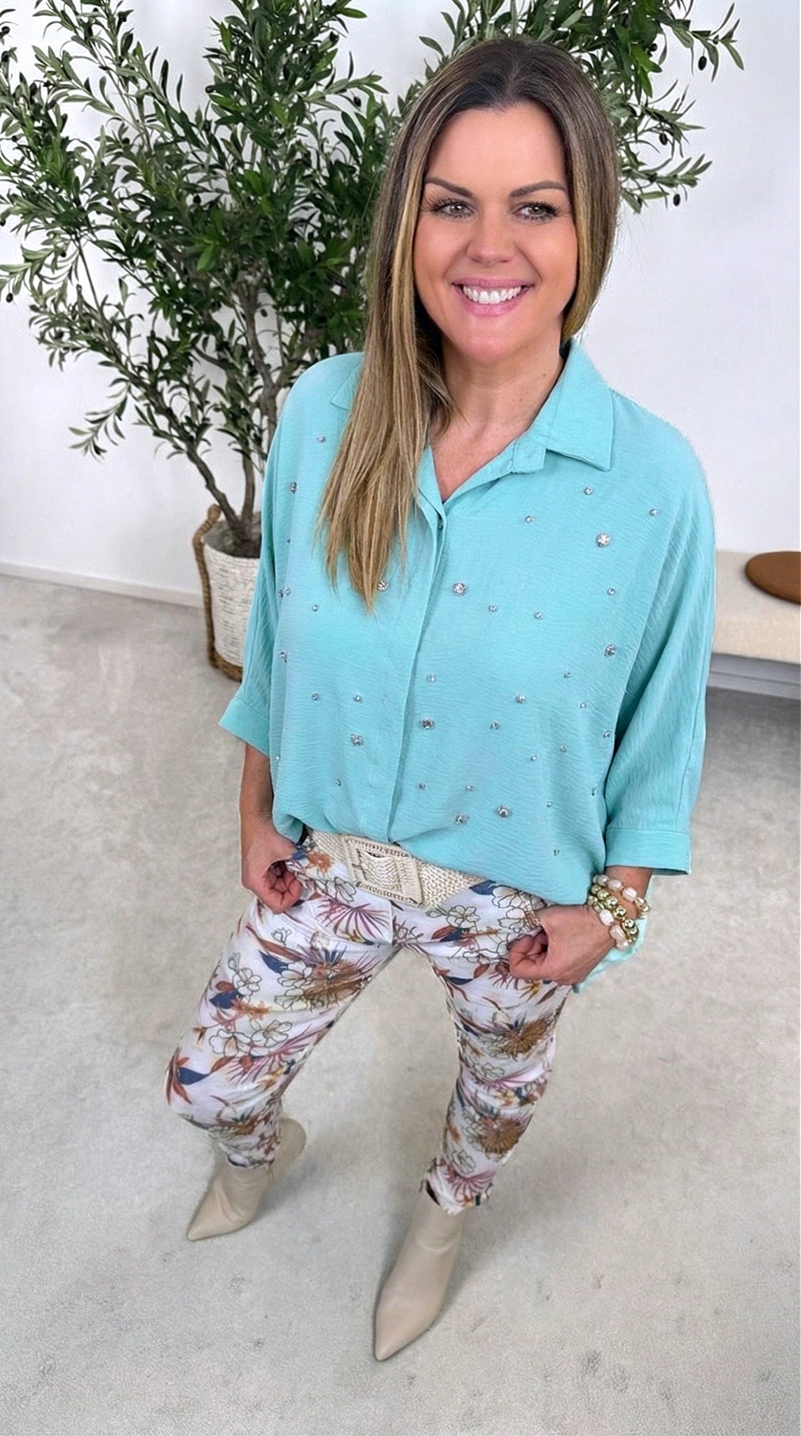 Bluse Glow Affair *Türkis*