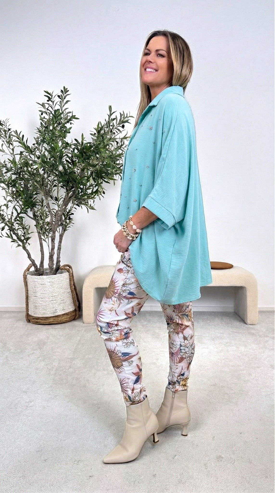 Bluse Glow Affair *Türkis*