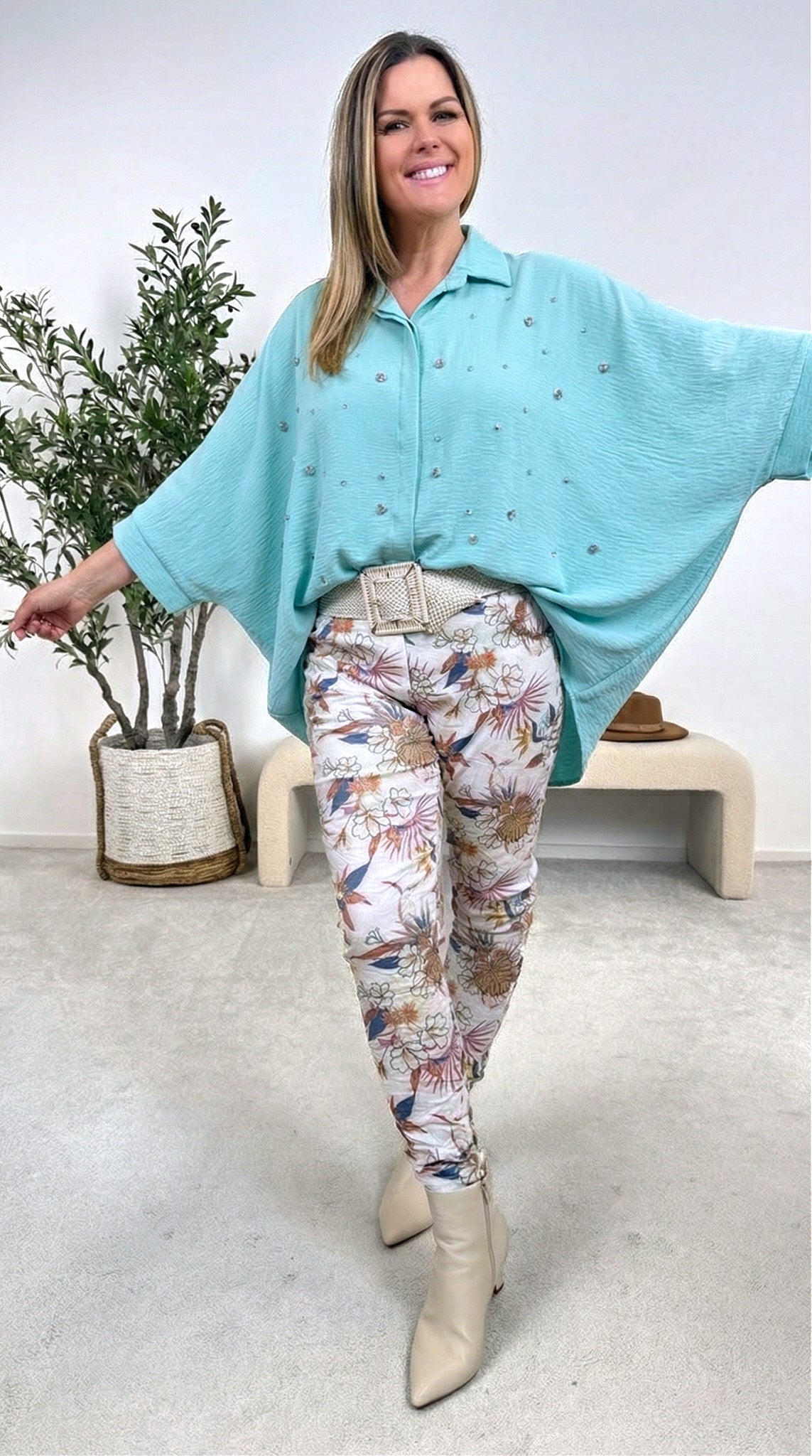 Bluse Glow Affair *Türkis*