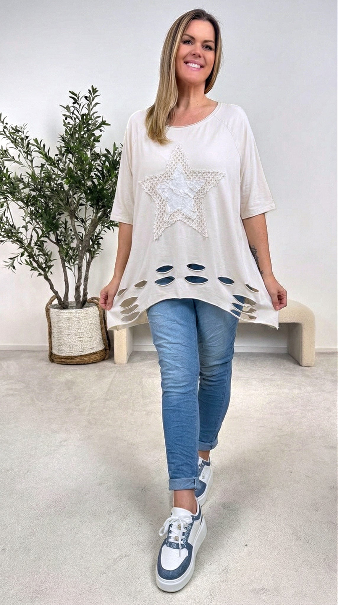 T-Shirt Star of Rebel *Beige*