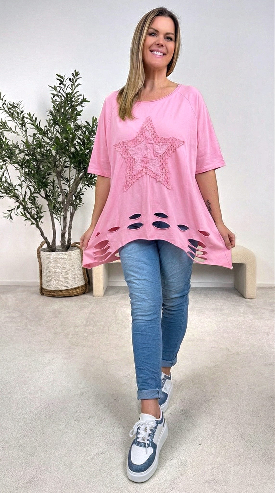 T-Shirt Star of Rebel *Rosa*