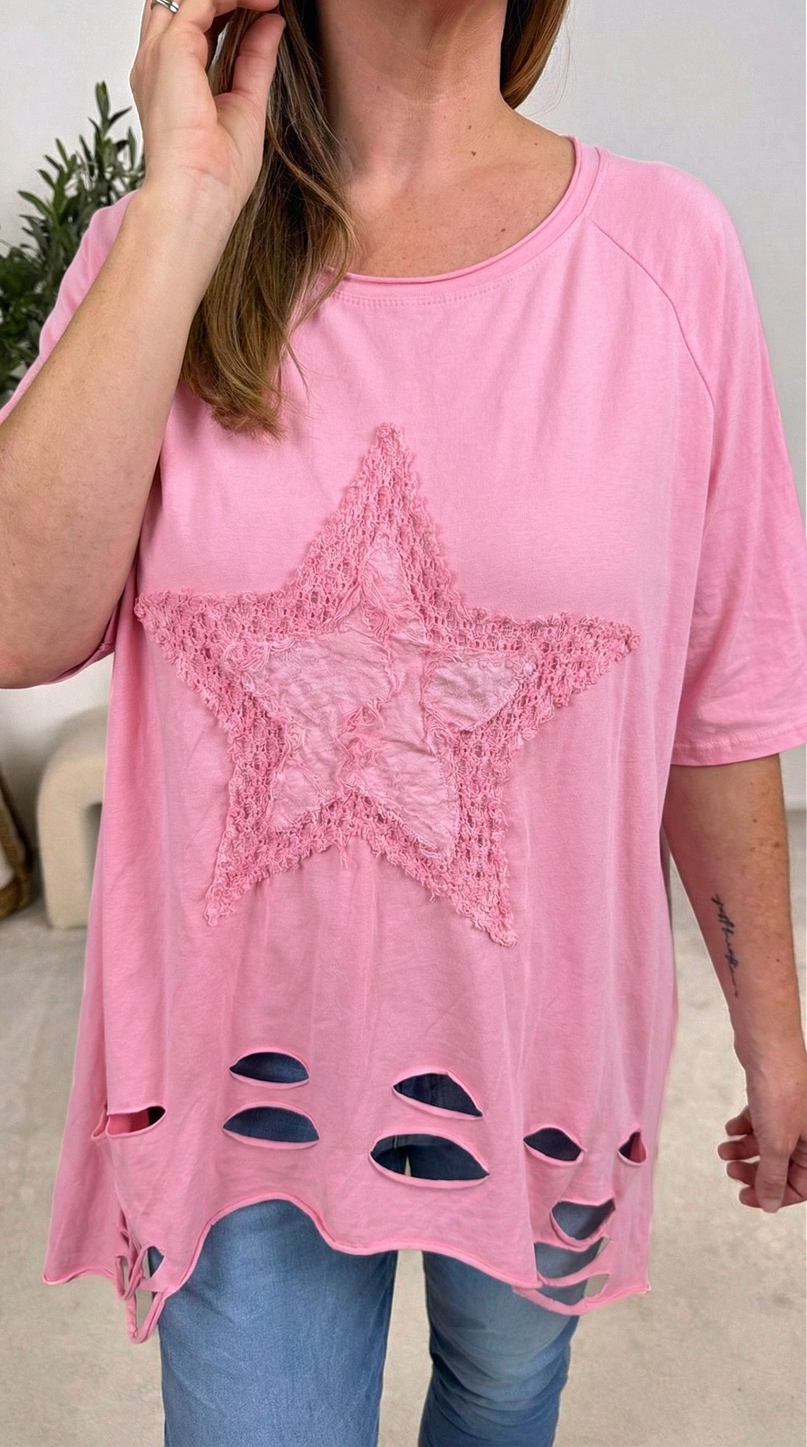 T-Shirt Star of Rebel *Rosa*