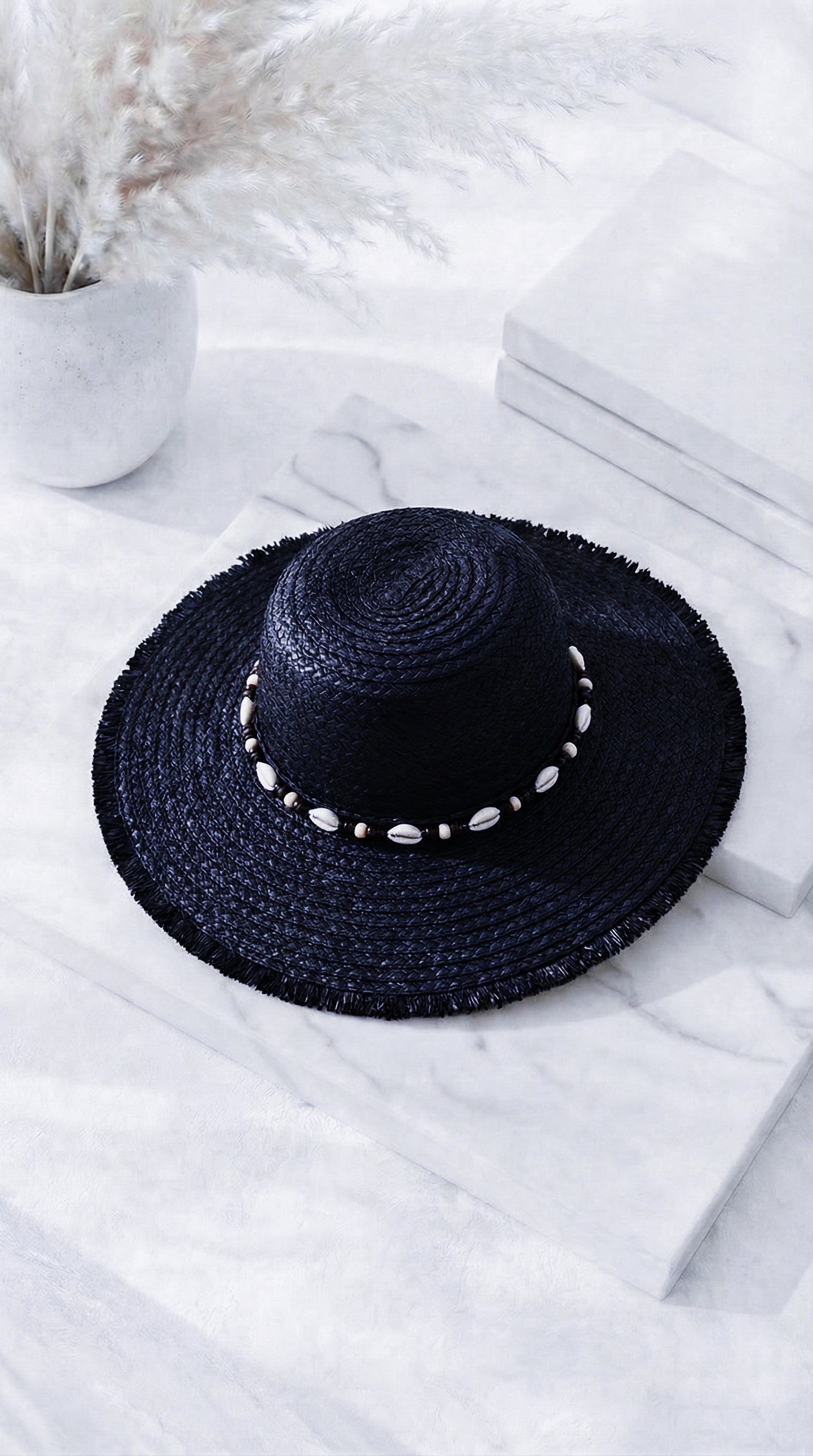 Hut Ocean Shell *Schwarz*