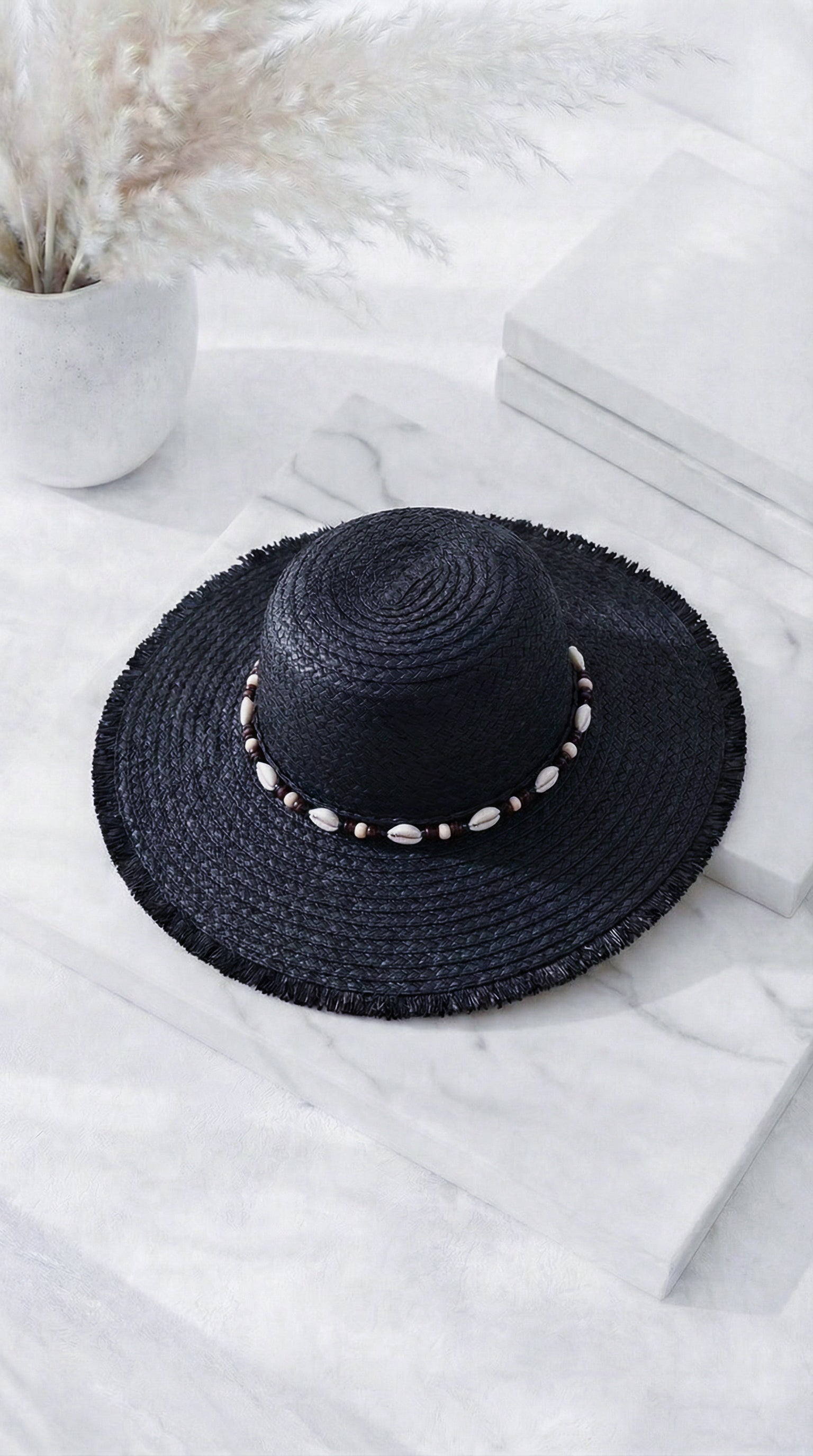 Hut Ocean Shell *Schwarz*