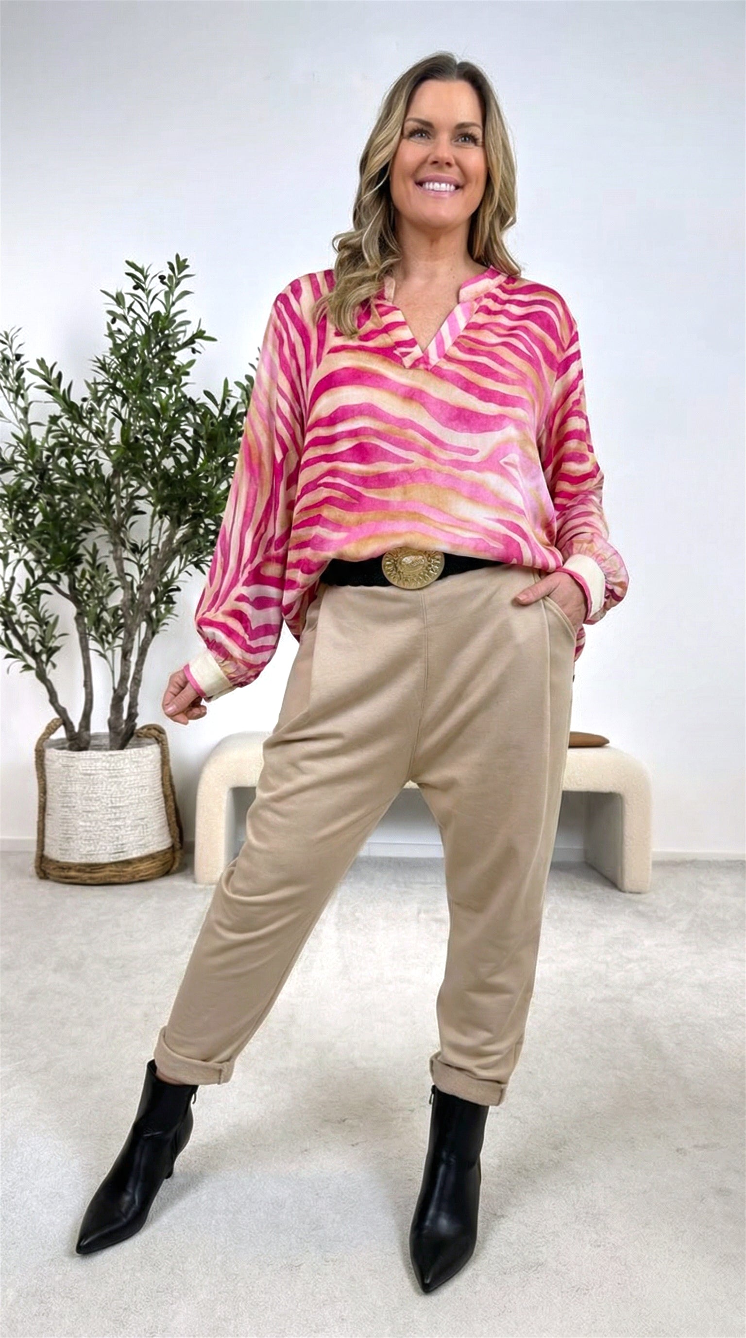 Blusenshirt Line Art *Pink*