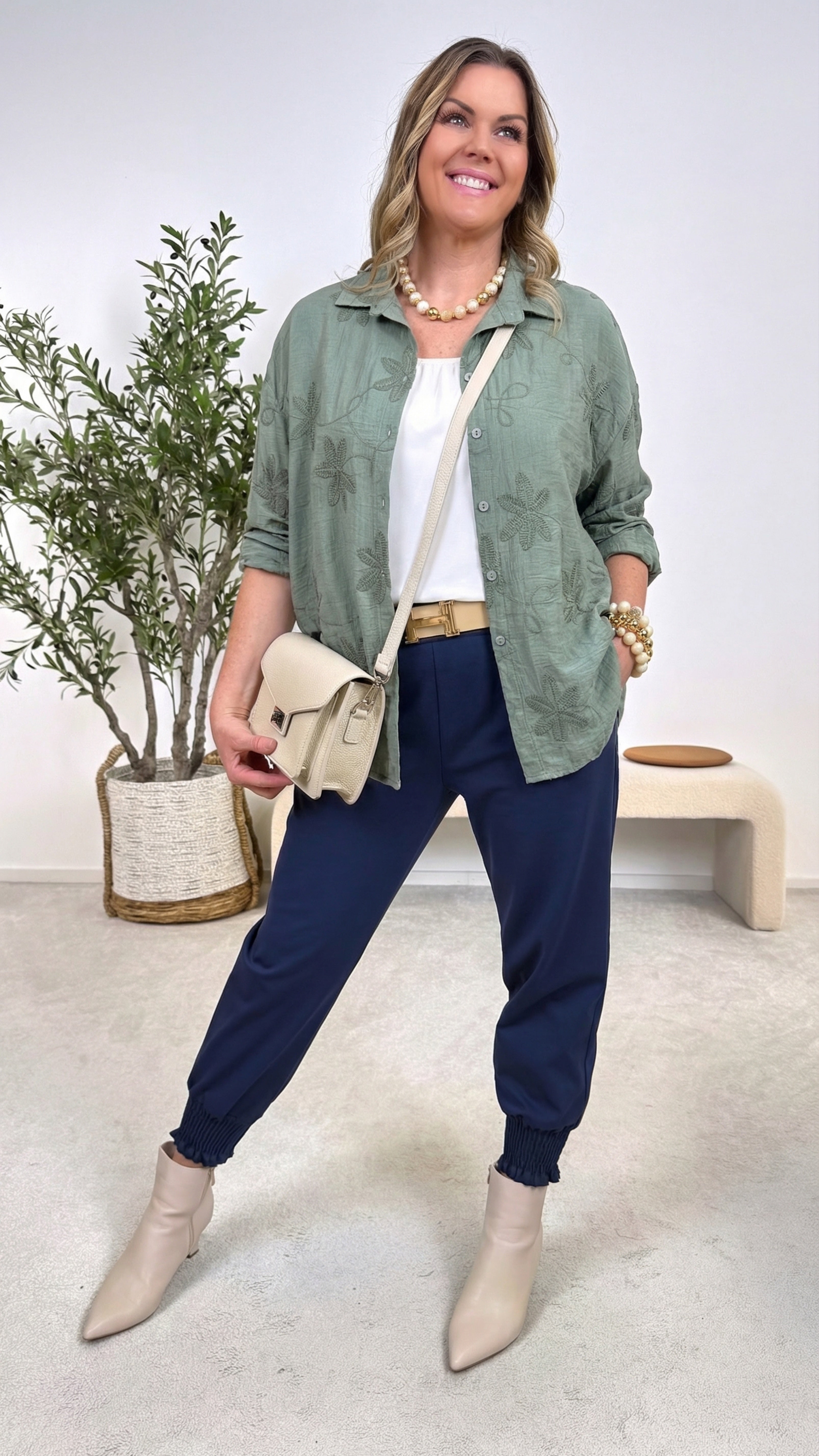 Bluse Unwritten Story *Khaki*