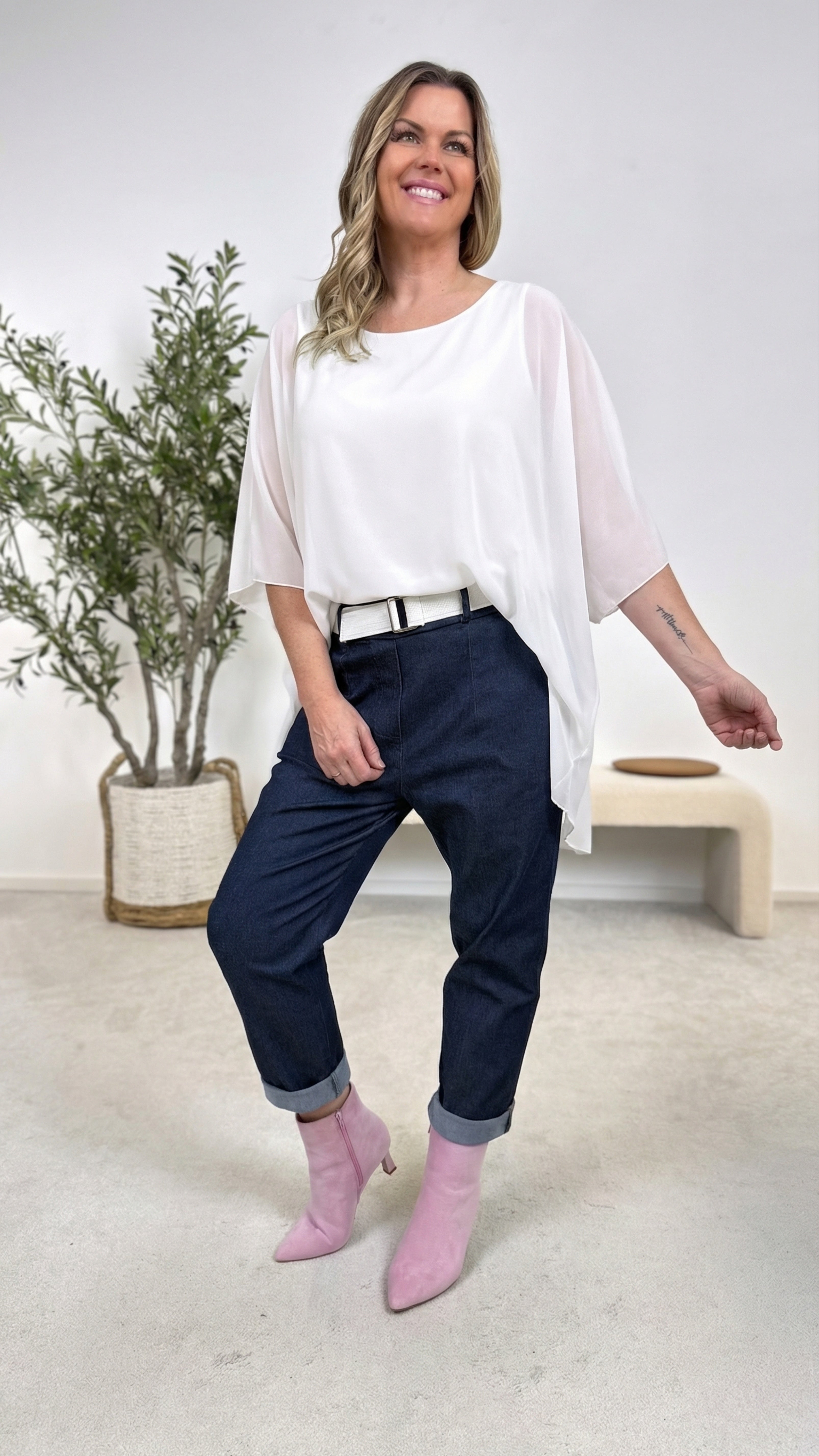 Blusenshirt Easy Whisper *Weiß*