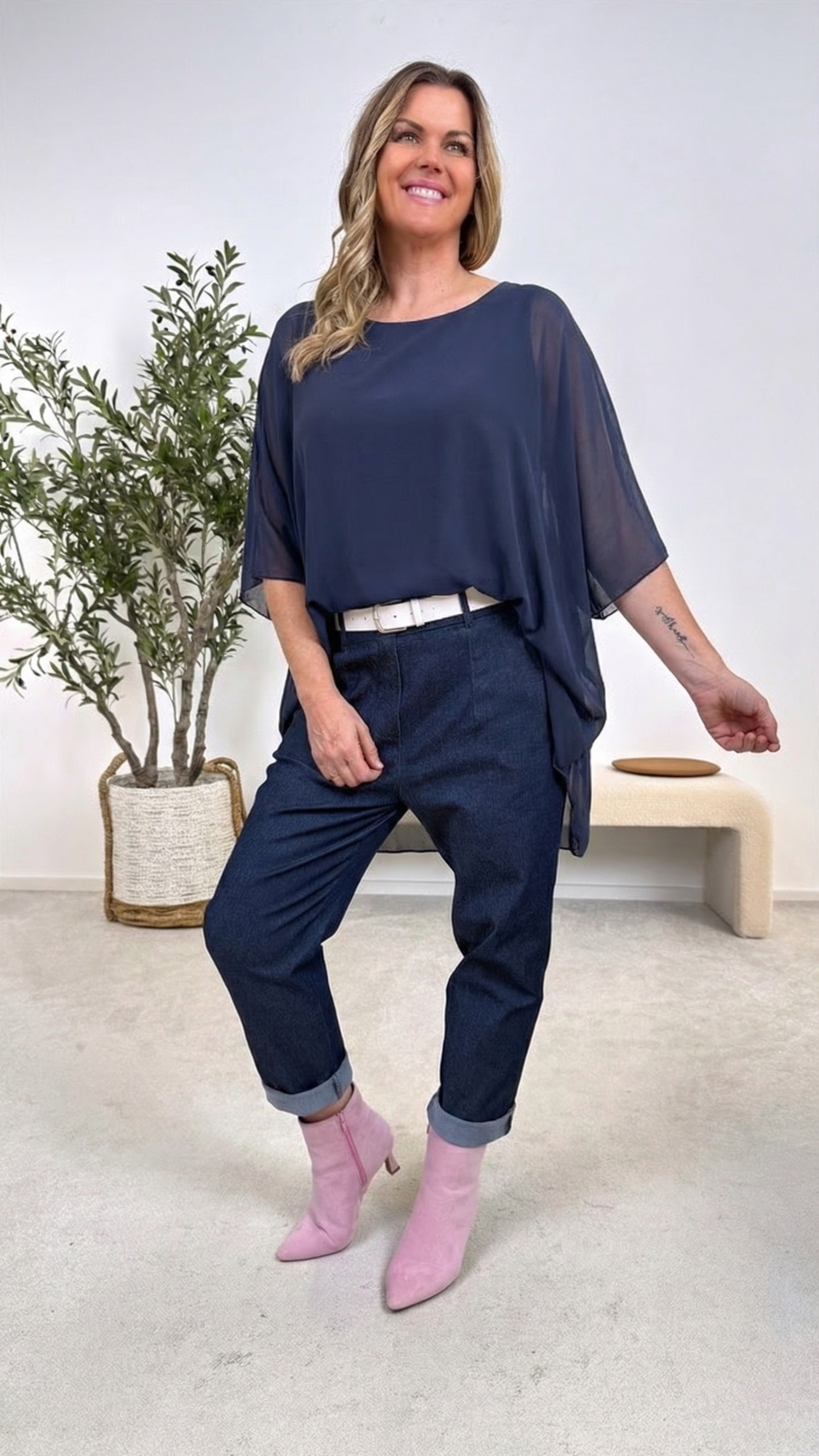 Blusenshirt Easy Whisper *Dunkelblau*