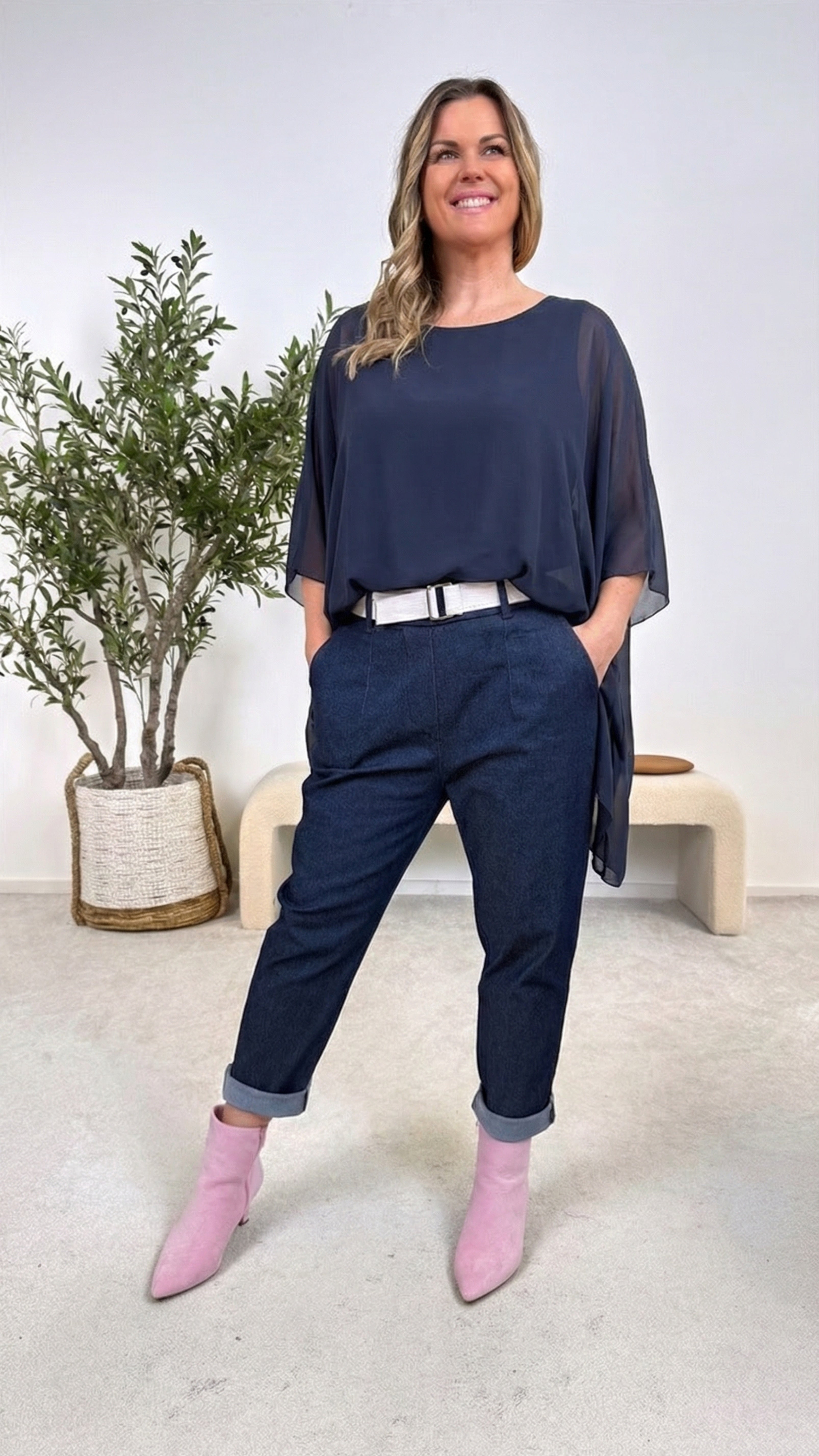 Blusenshirt Easy Whisper *Dunkelblau*