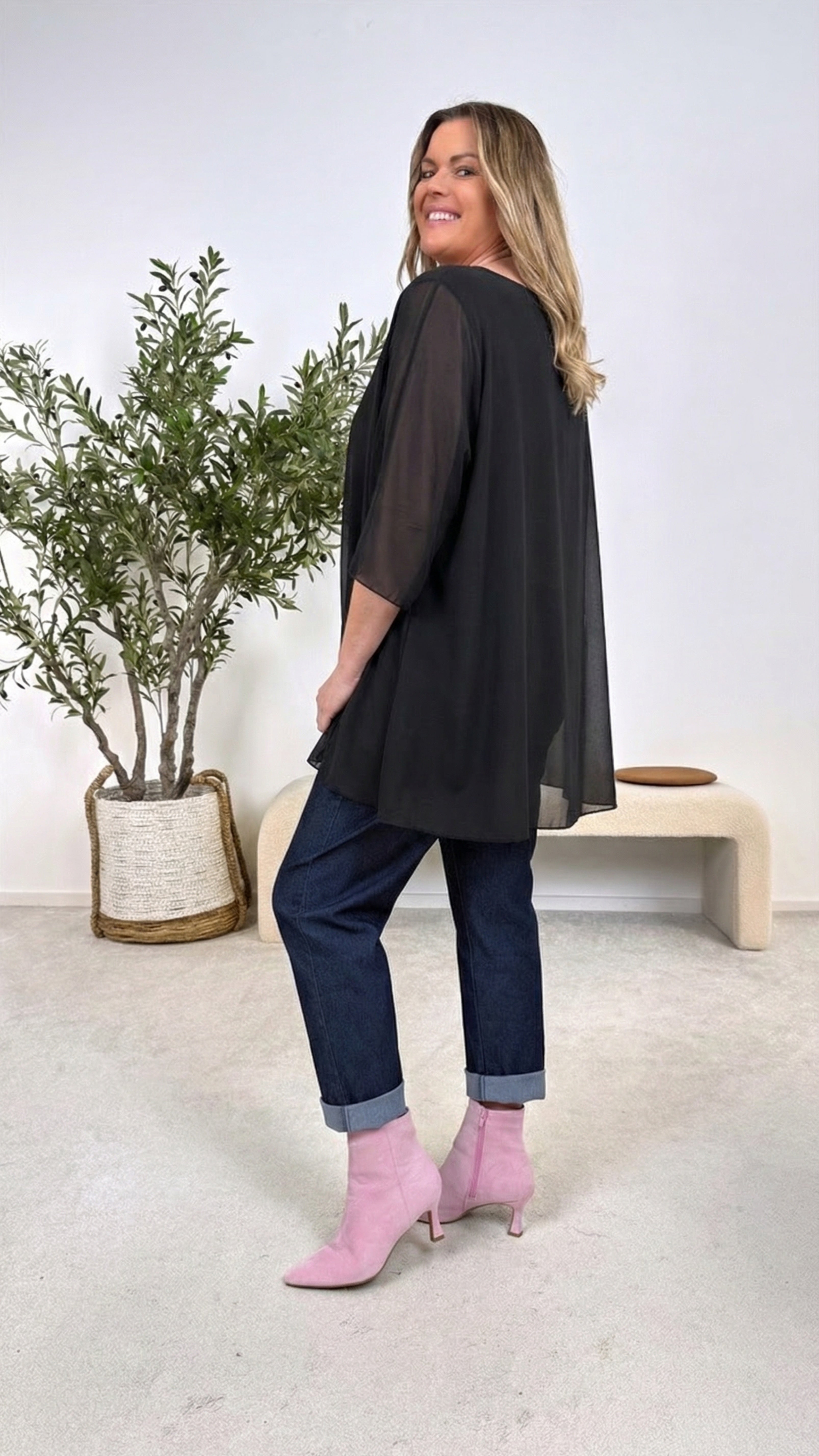 Blusenshirt Easy Whisper *Schwarz*