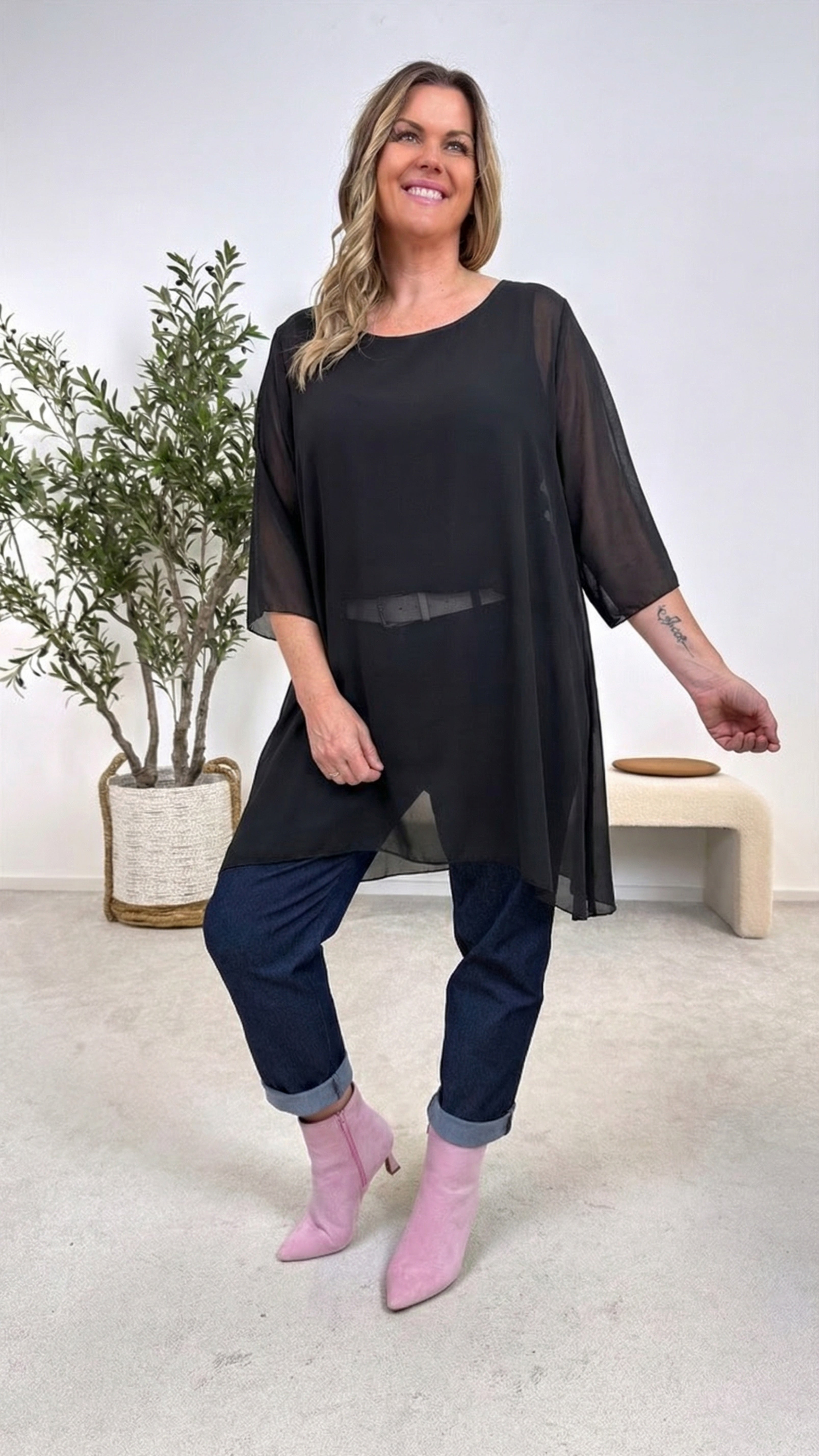 Blusenshirt Easy Whisper *Schwarz*