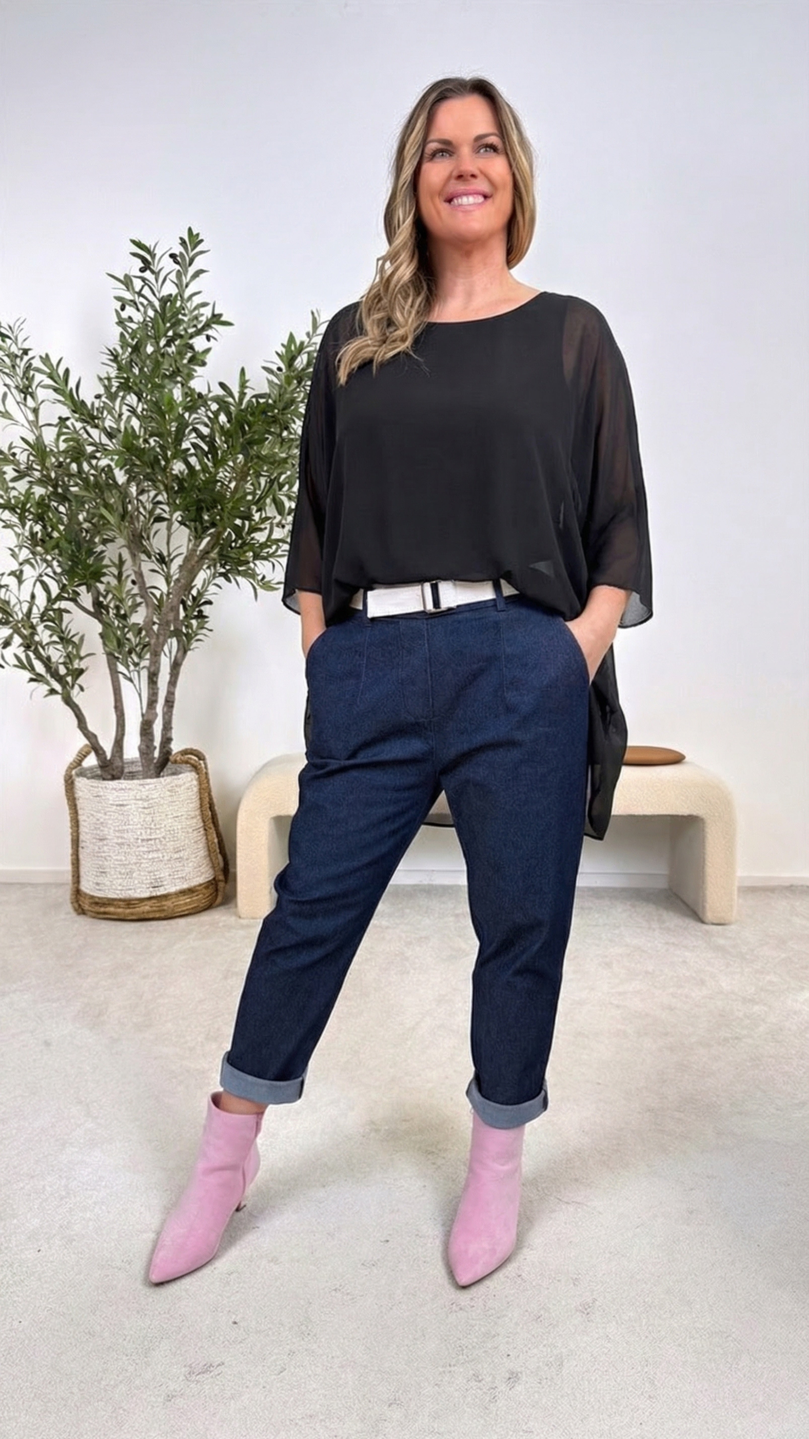 Blusenshirt Easy Whisper *Schwarz*