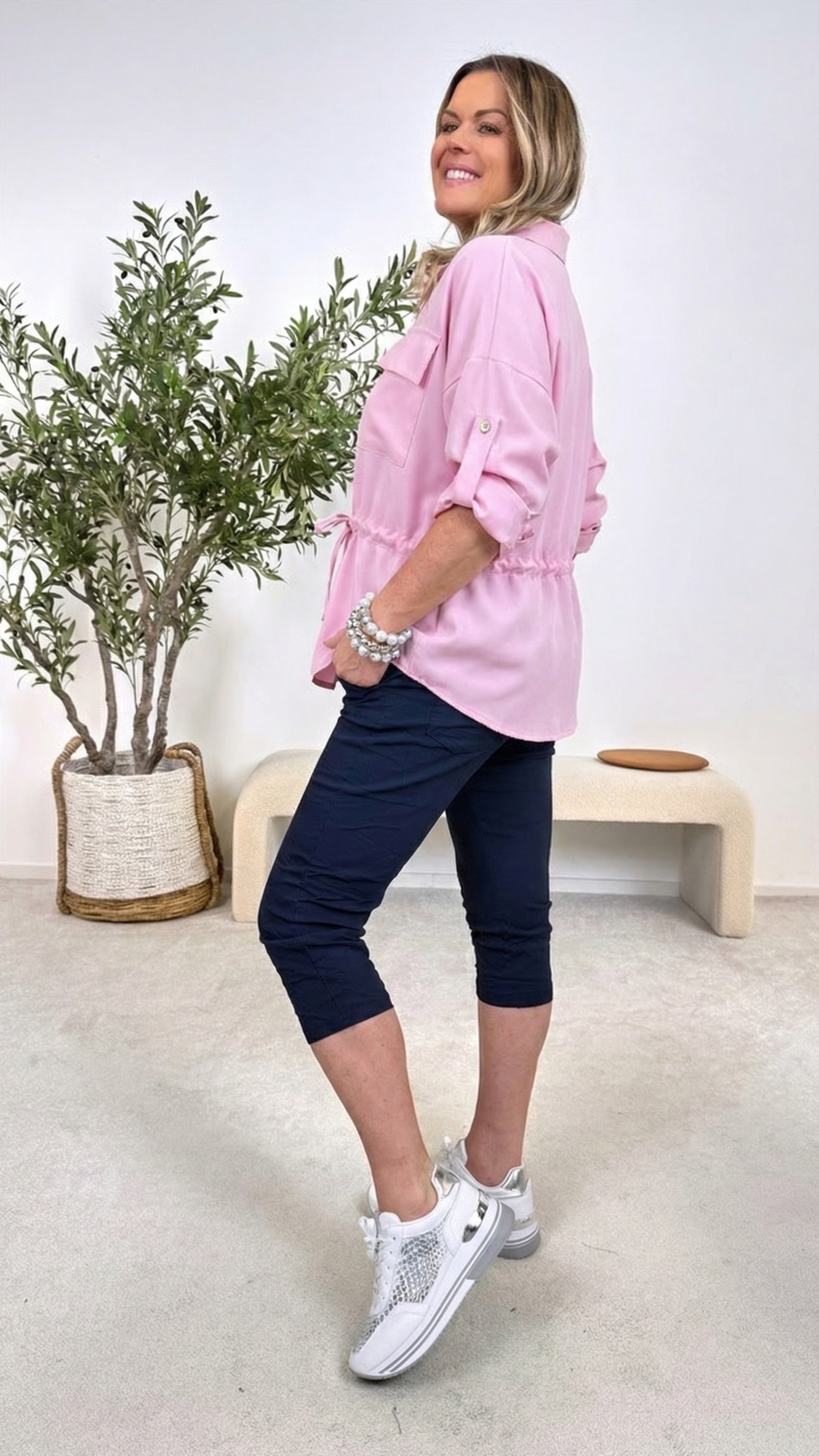 Blusen-Jacke Soft Laguna *Rosa*