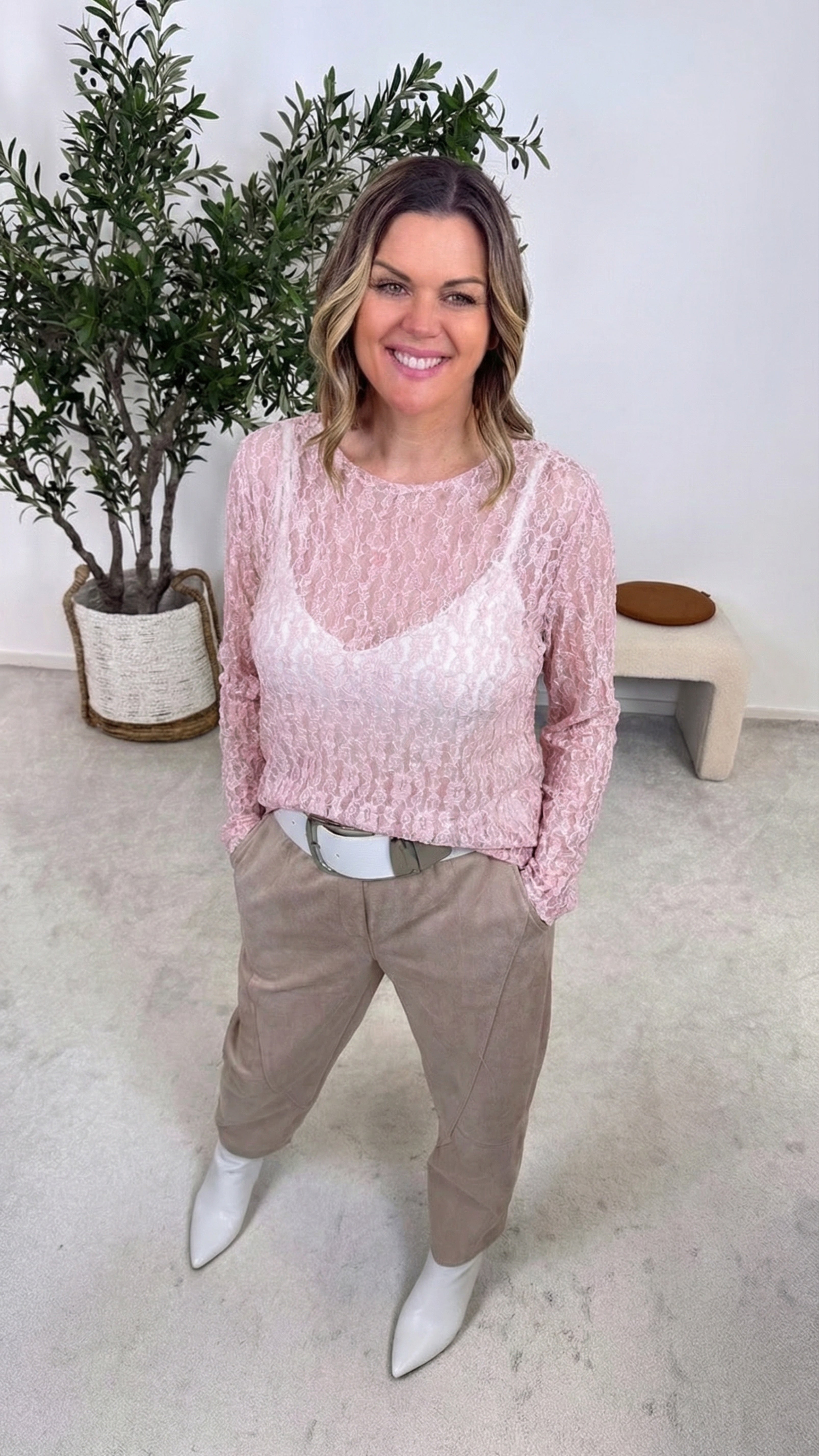 Spitzenshirt Glamour Muse *Rosa*