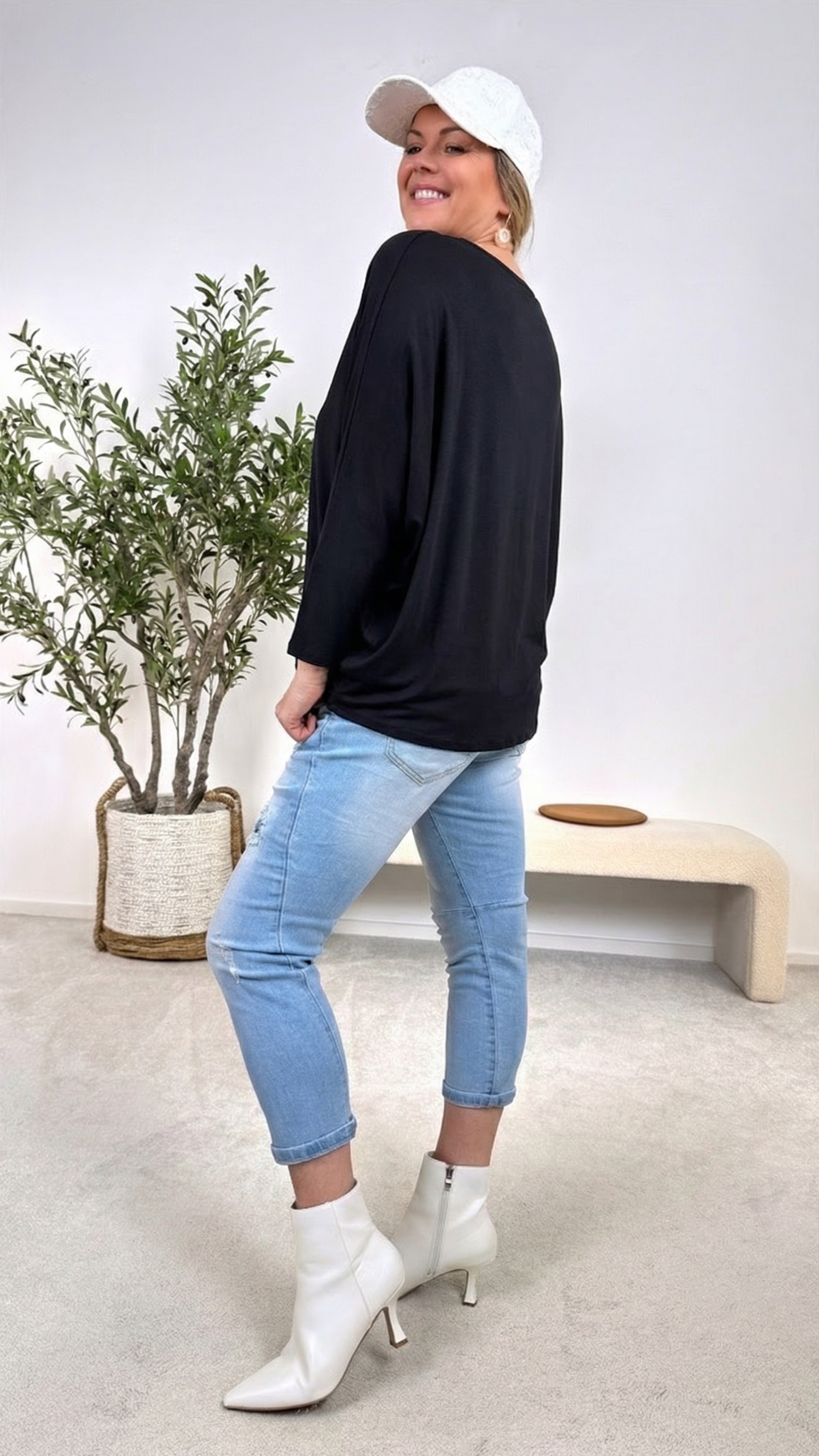 Langarmshirt Smooth Touch *Schwarz*