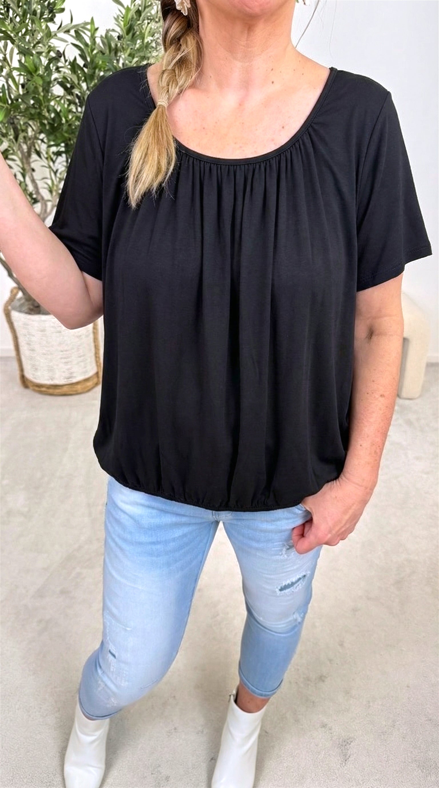 T-Shirt Happy Flow *Schwarz*