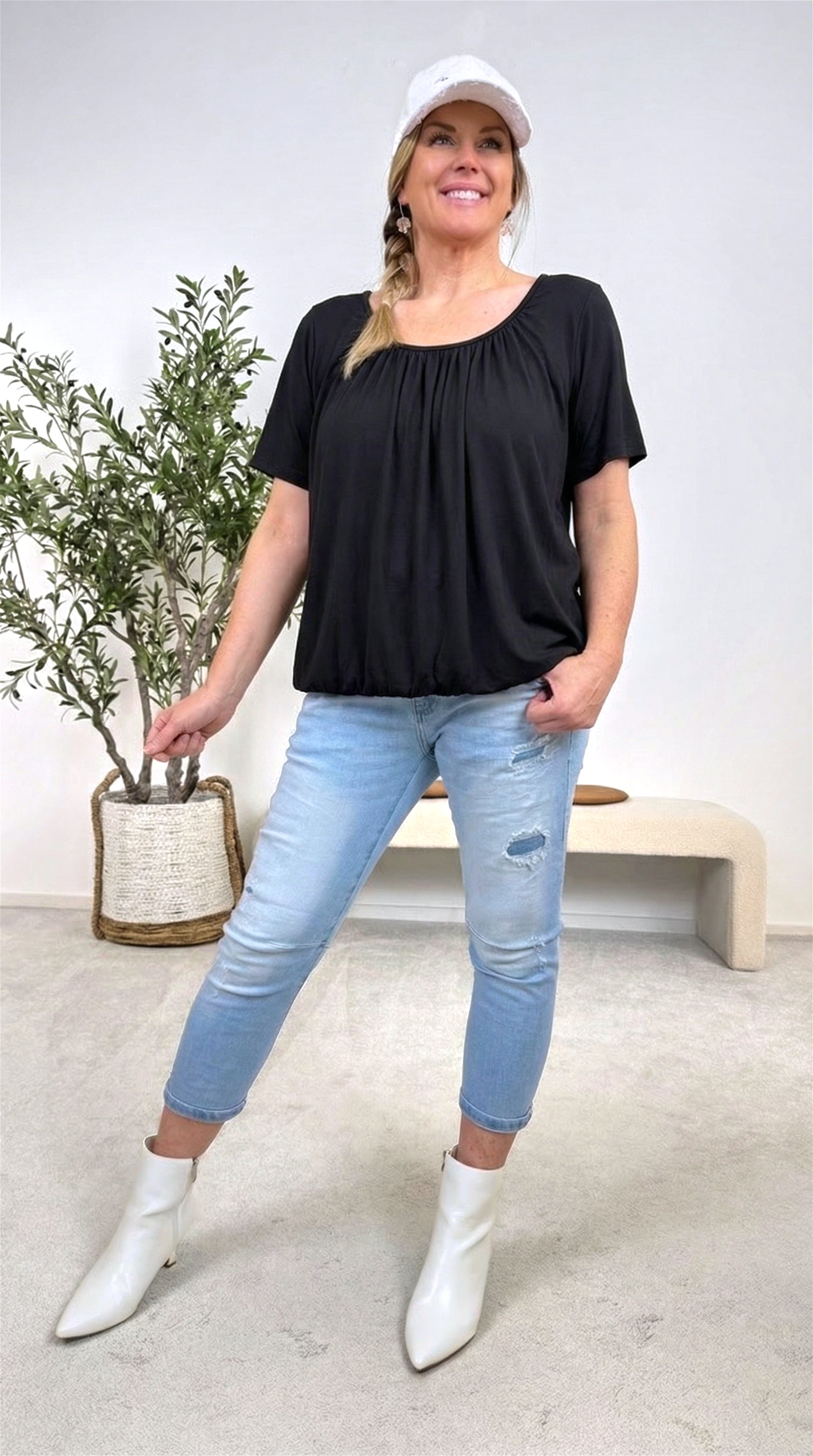 T-Shirt Happy Flow *Schwarz*