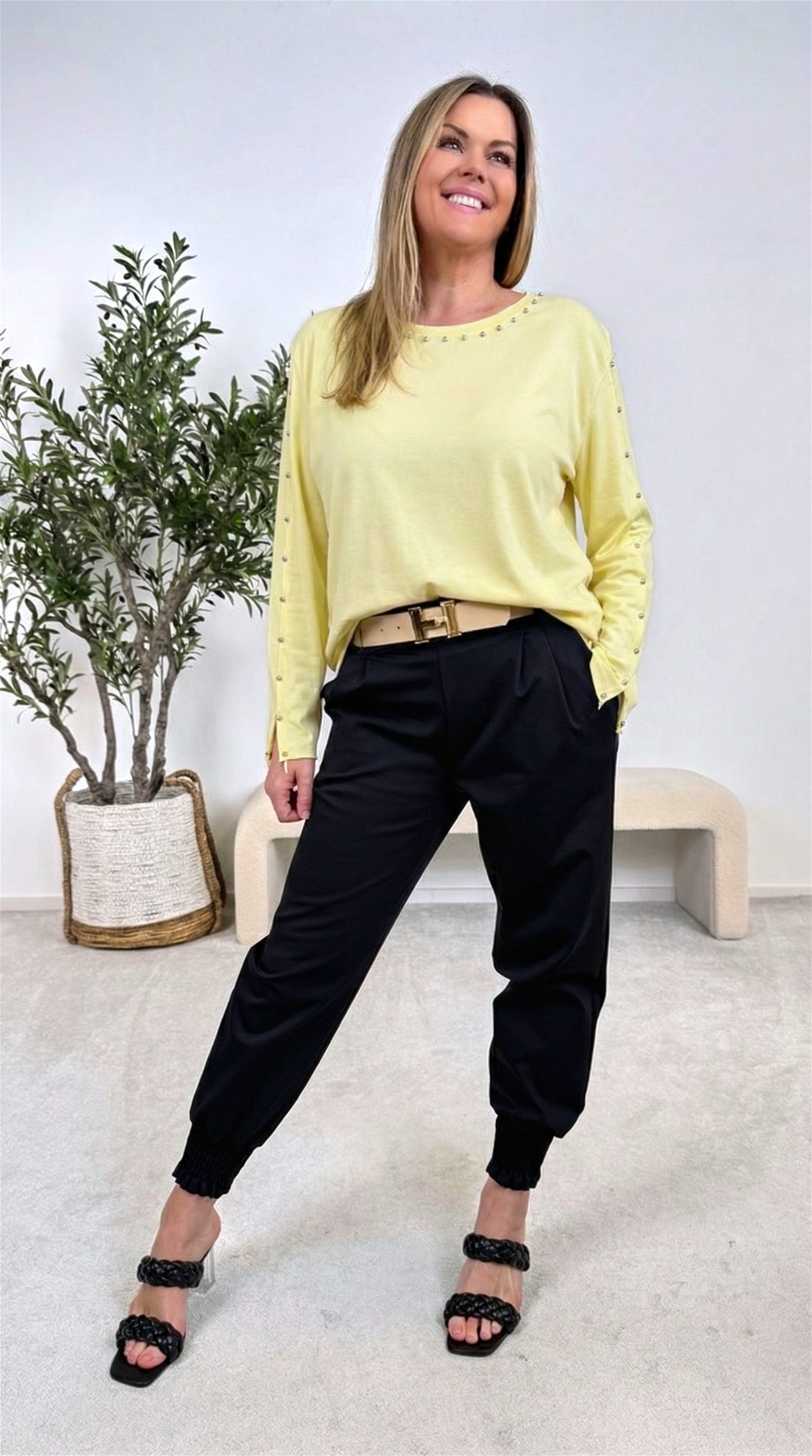 Langarmshirt Elegant Spirit *Gelb*