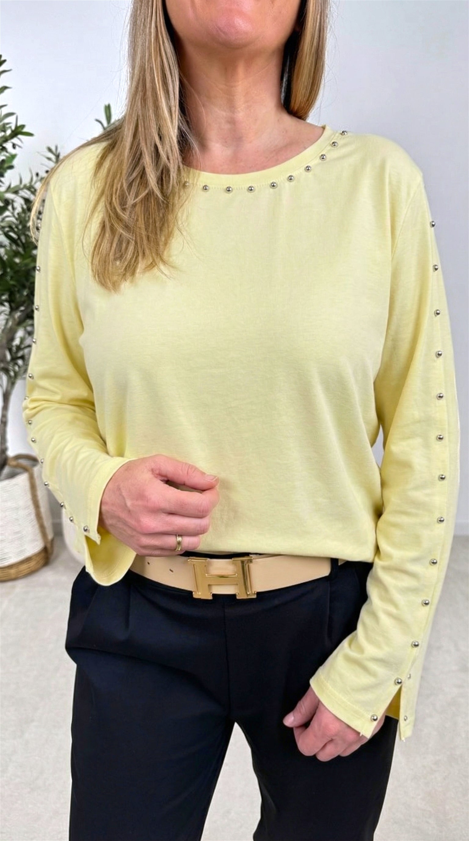 Langarmshirt Elegant Spirit *Gelb*