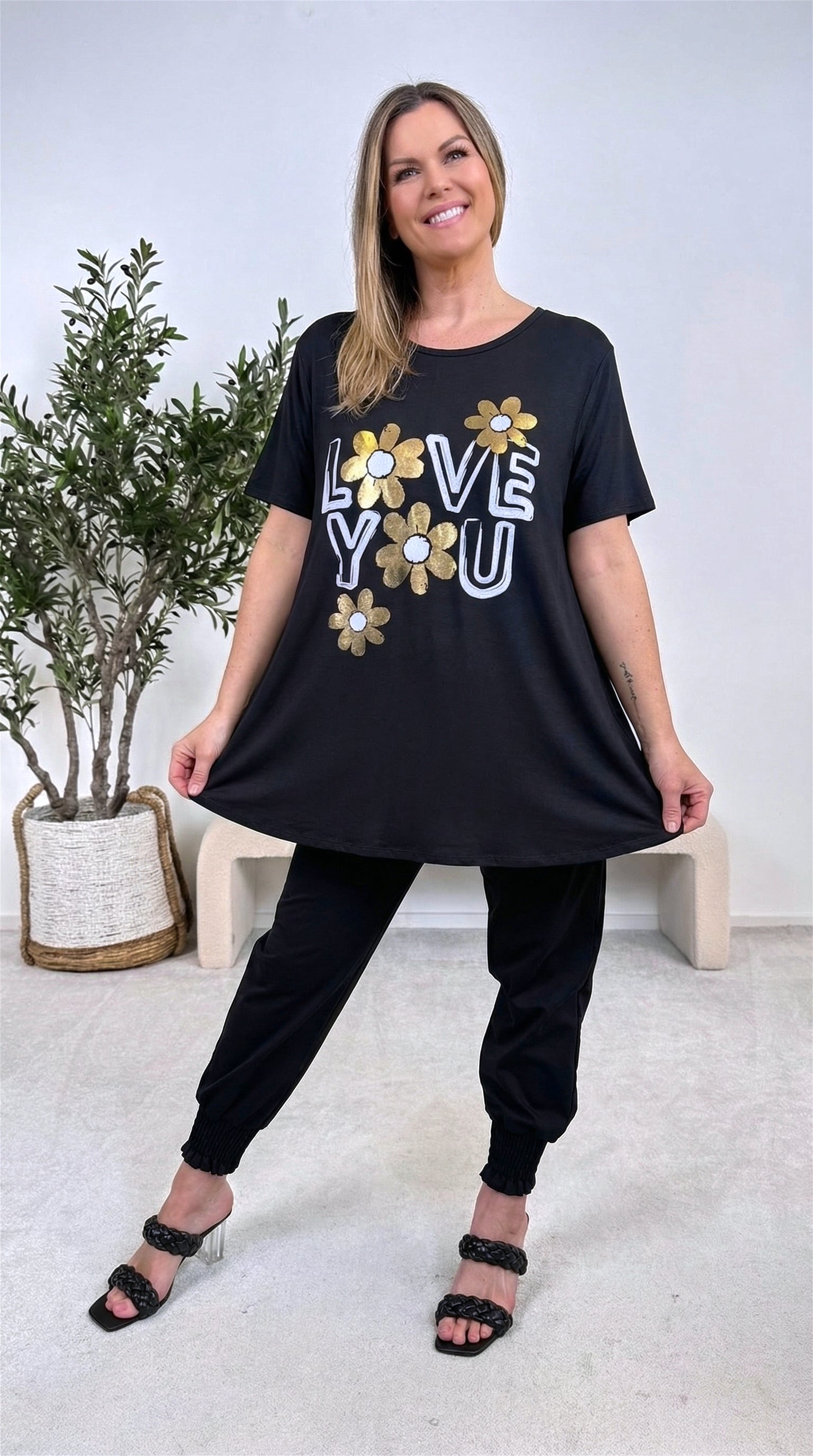 T-Shirt Lovely Day *Schwarz*