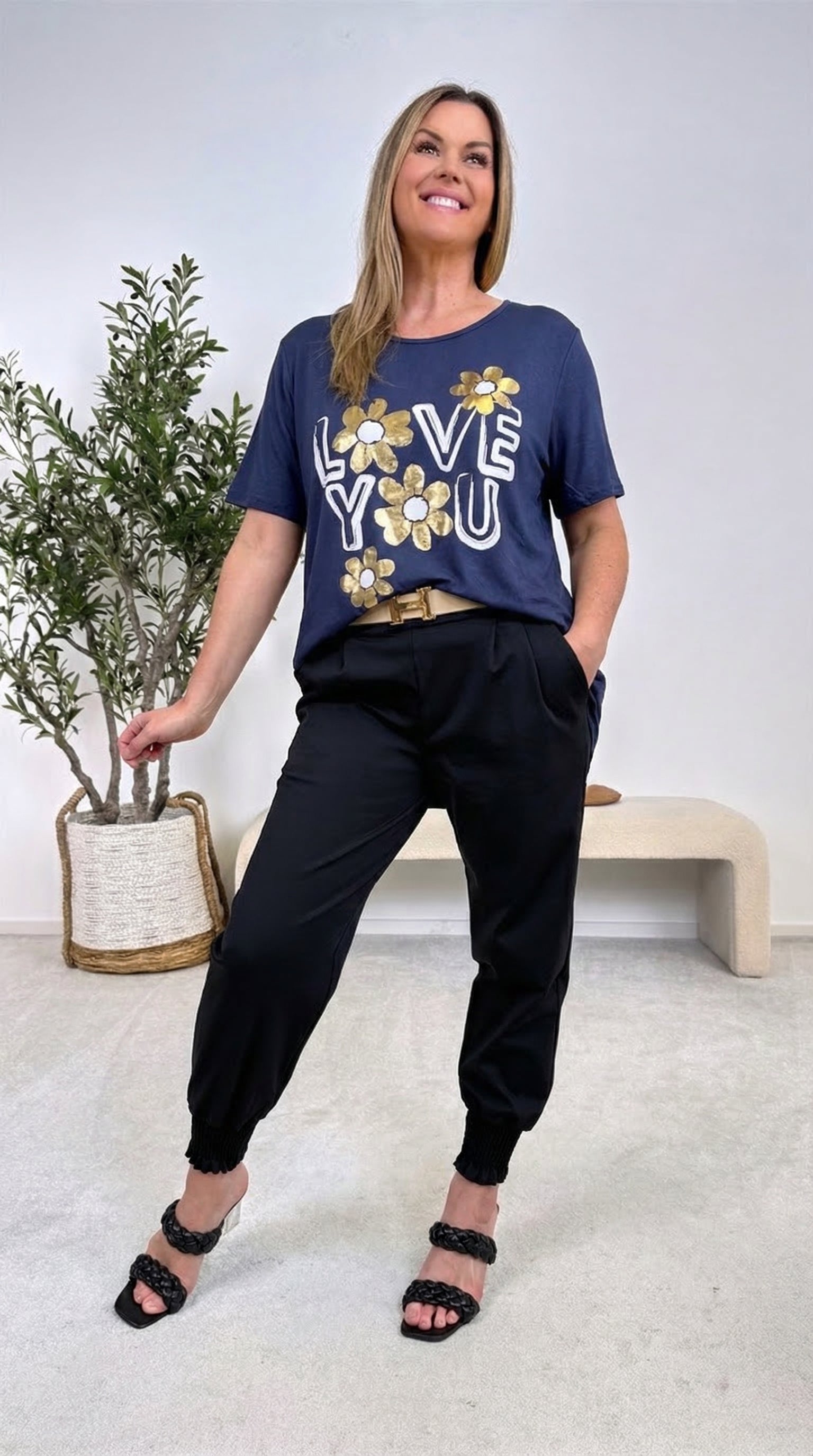 T-Shirt Lovely Day *Dunkelblau*