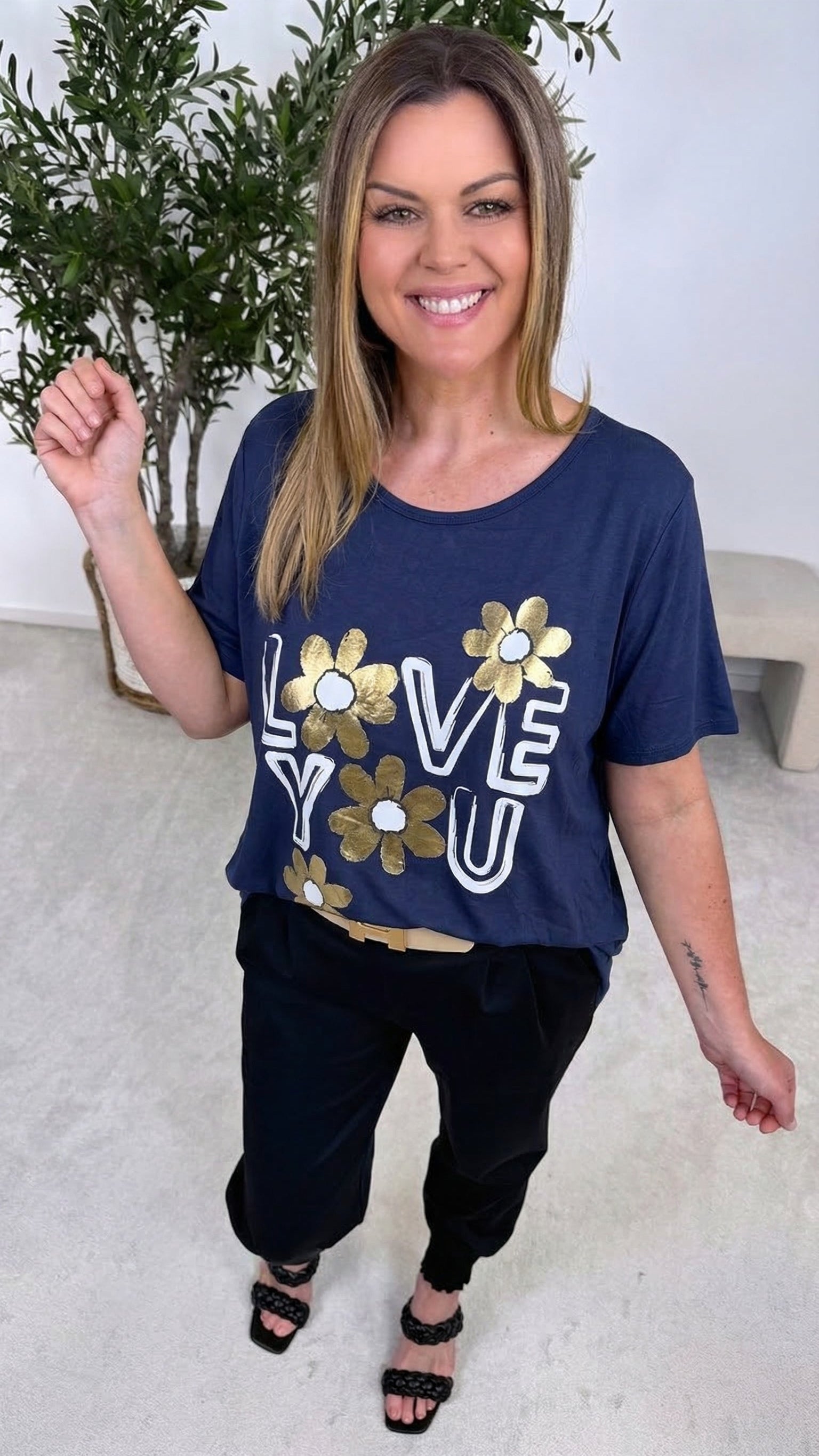 T-Shirt Lovely Day *Dunkelblau*