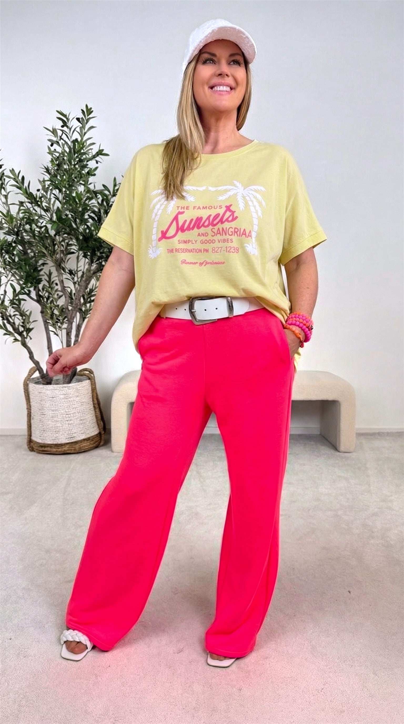 T-Shirt Famous Sunset *Gelb*