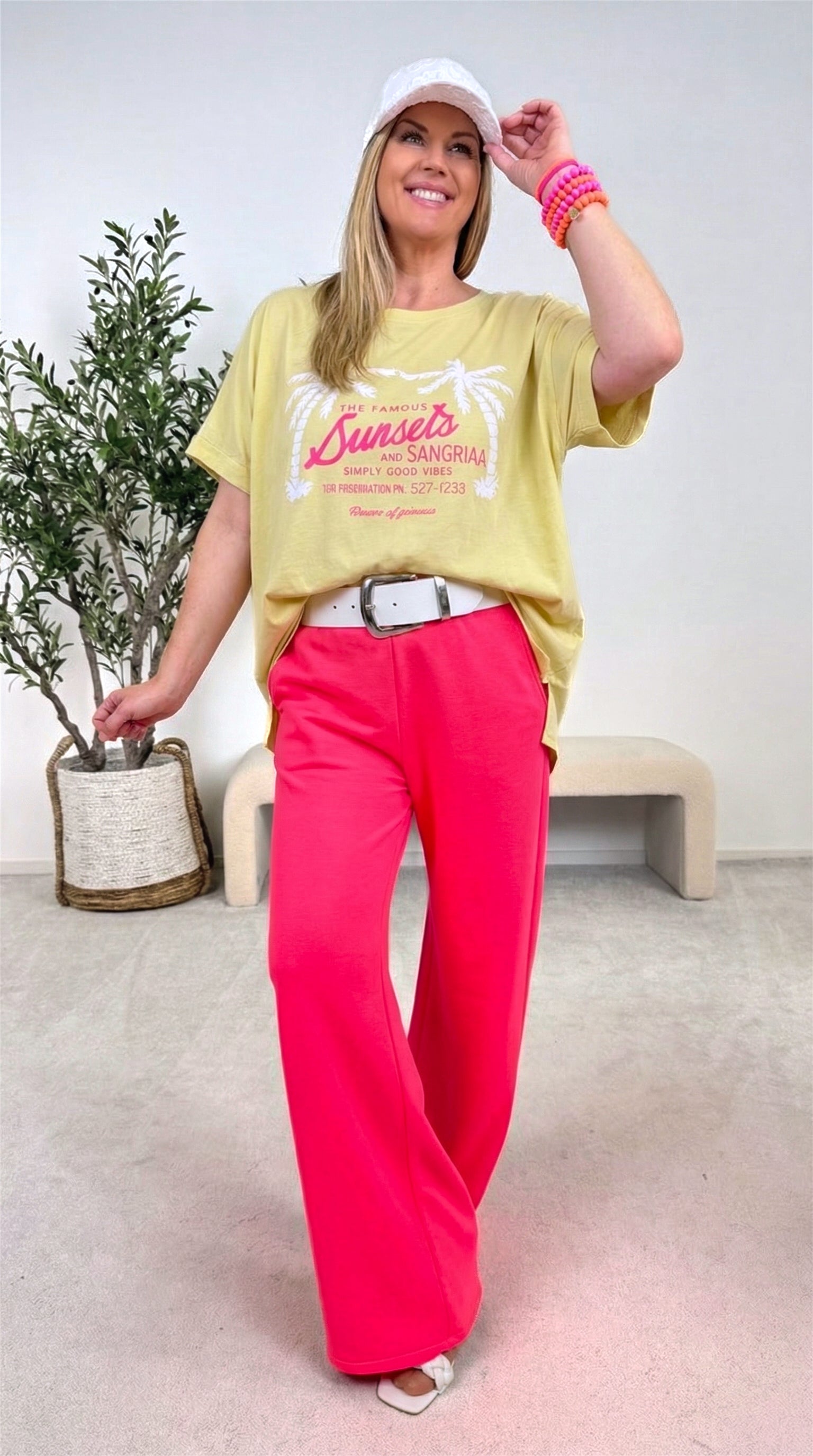 T-Shirt Famous Sunset *Gelb*